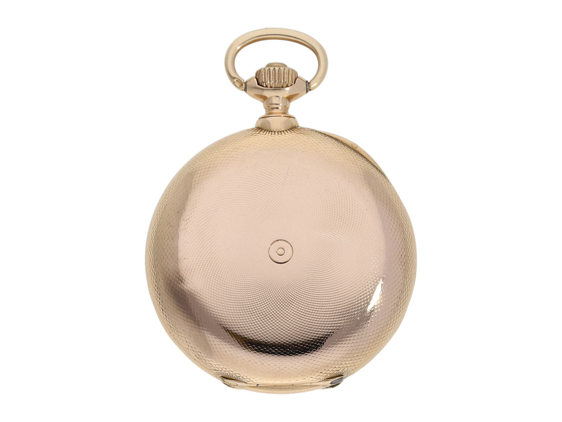 Pocket watch: early and very rare IWC gold hunting case watch calibre Jones No.9902, ca. 1876Ca. - Bild 2 aus 8