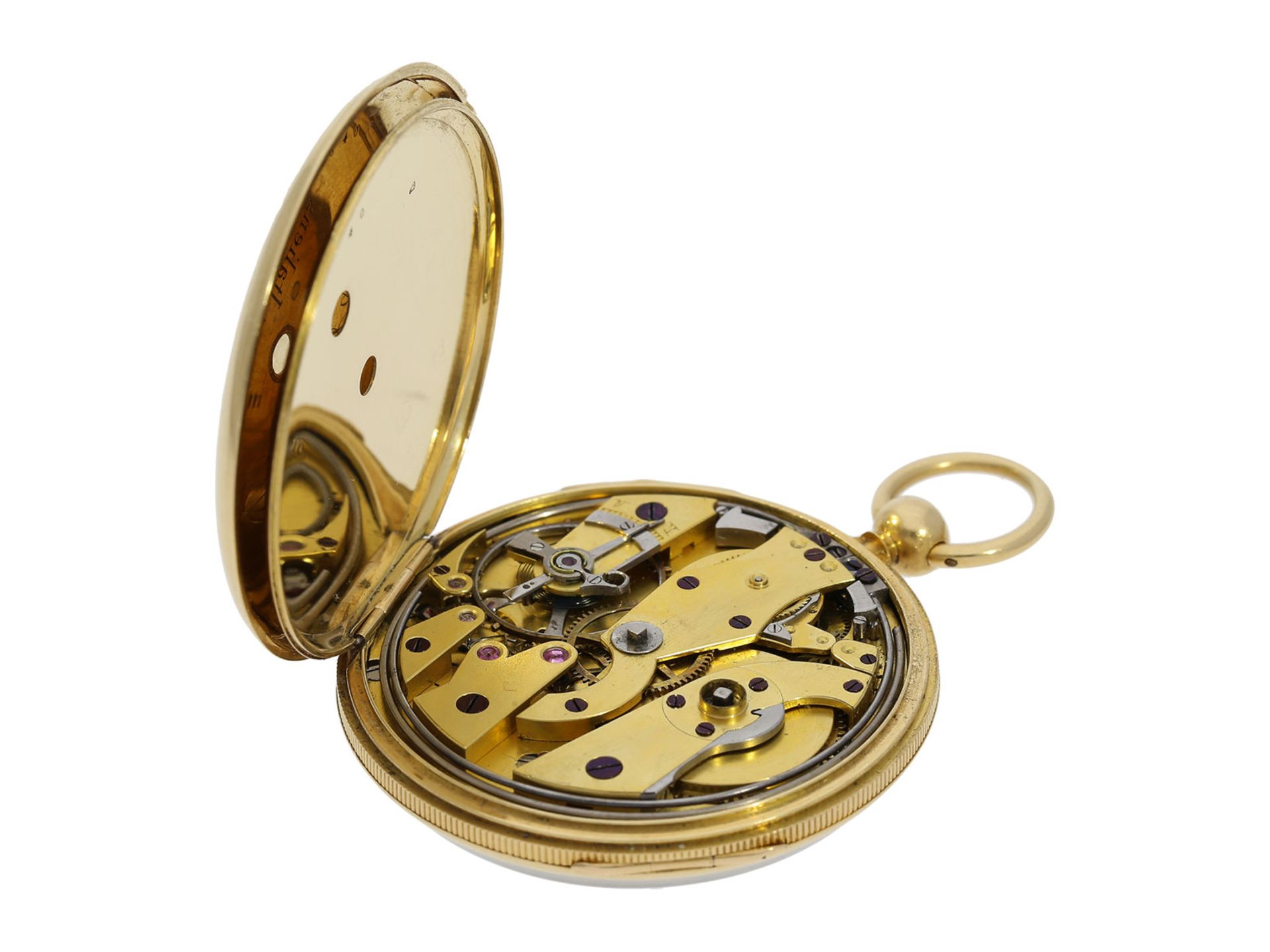 Pocket watch: early and small, very fine Lepine repeater, watchmaker from Breguet's circle, A. - Bild 3 aus 6