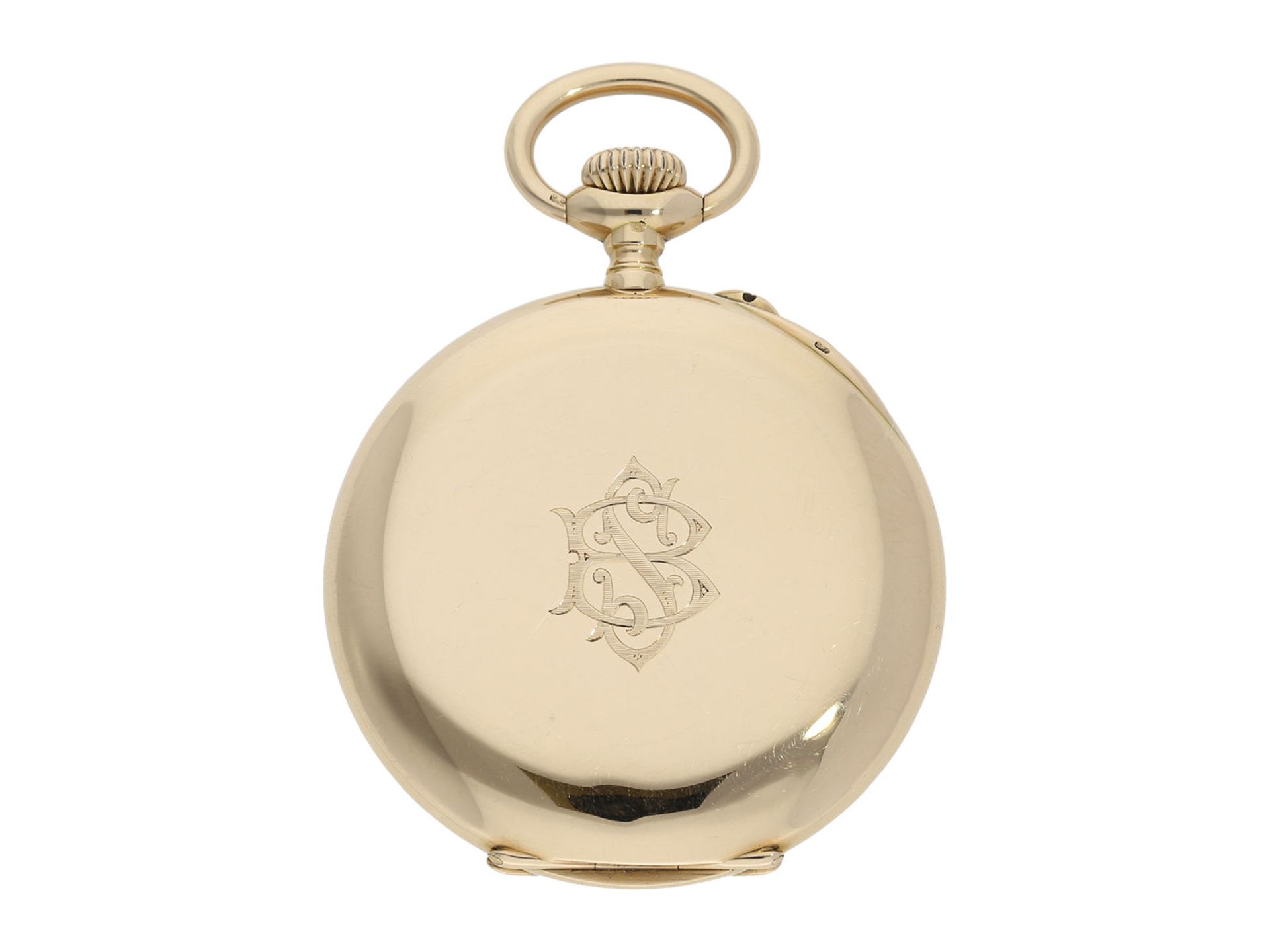 Pocket watch: exquisite Geneva Ankerchronometer, high quality, Alex Hüning Geneva No. 40830, ca. - Bild 6 aus 6