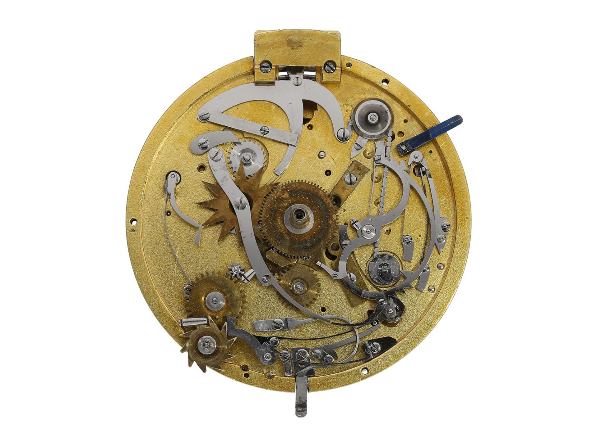 Pocket watch: important, early Geneva precision pocket watch/ deck watch with jumping centre - Bild 9 aus 15