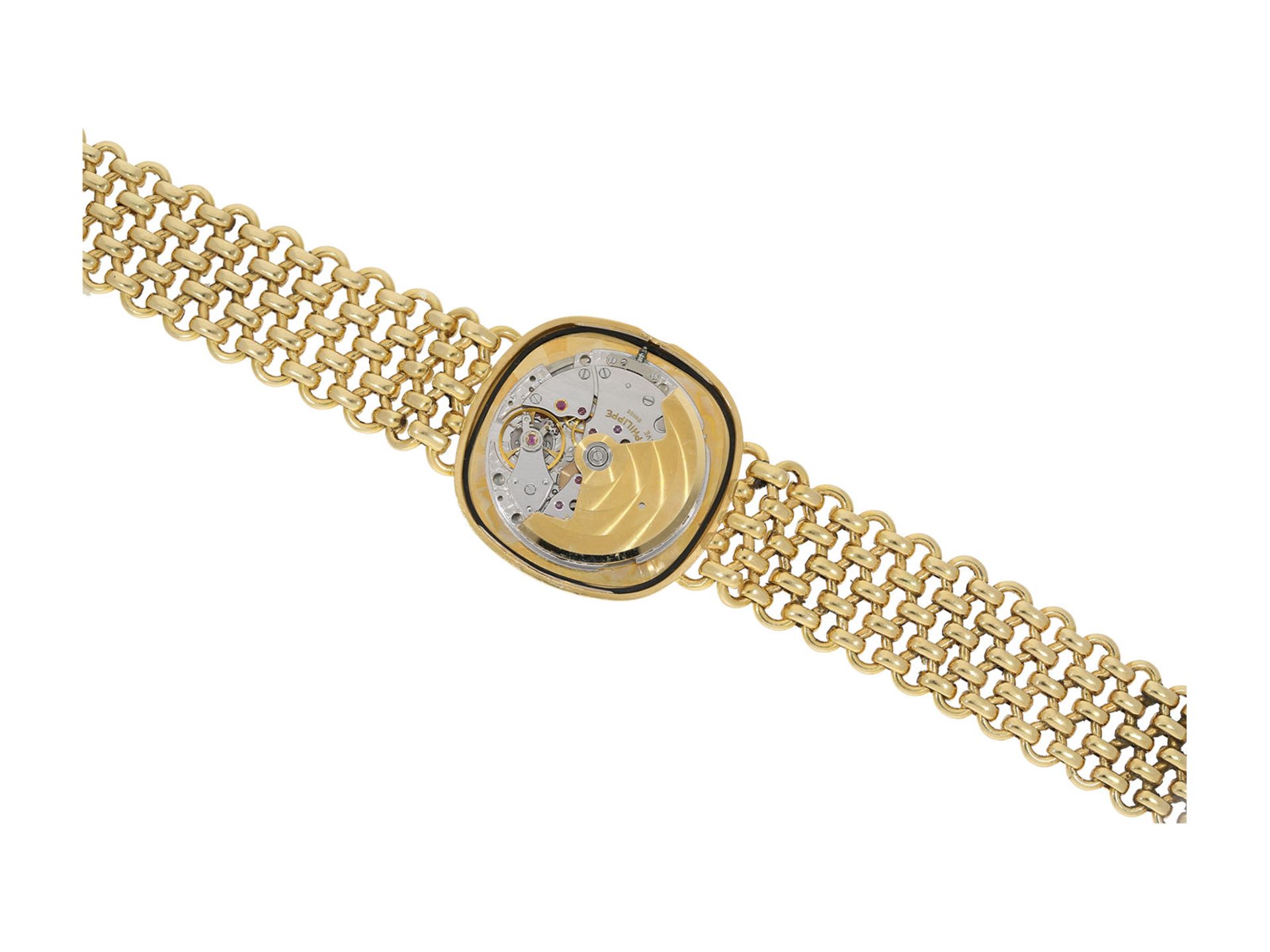 Wristwatch: luxury automatic Patek Philippe man's watch, Ellipse Jumbo "Carré Galbé", Ref. 3734, - Bild 5 aus 6