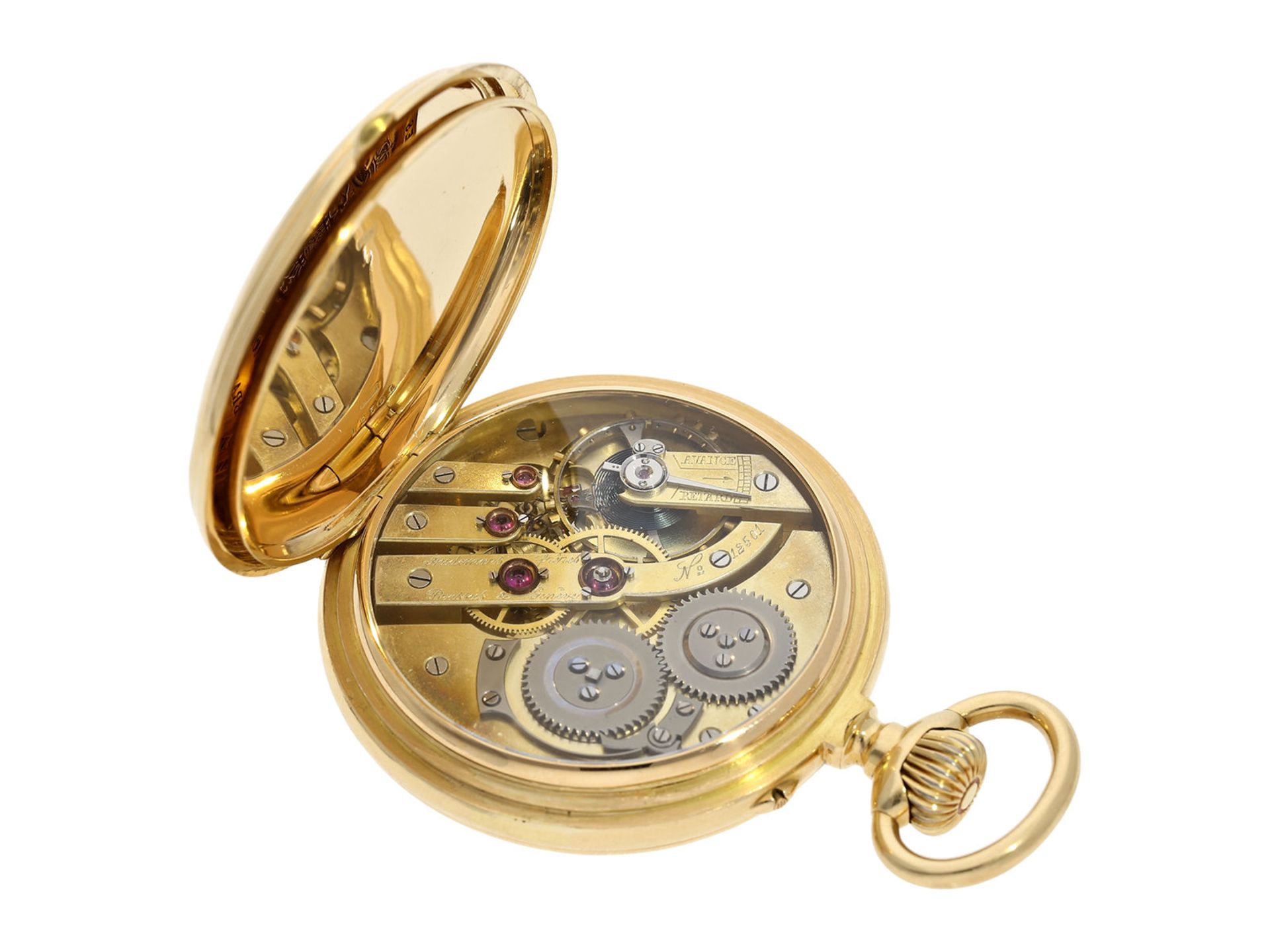 Pocket watch: exquisite pocket watch chronometer No. 12501, manufactured by Audemars for the Russian - Bild 3 aus 6