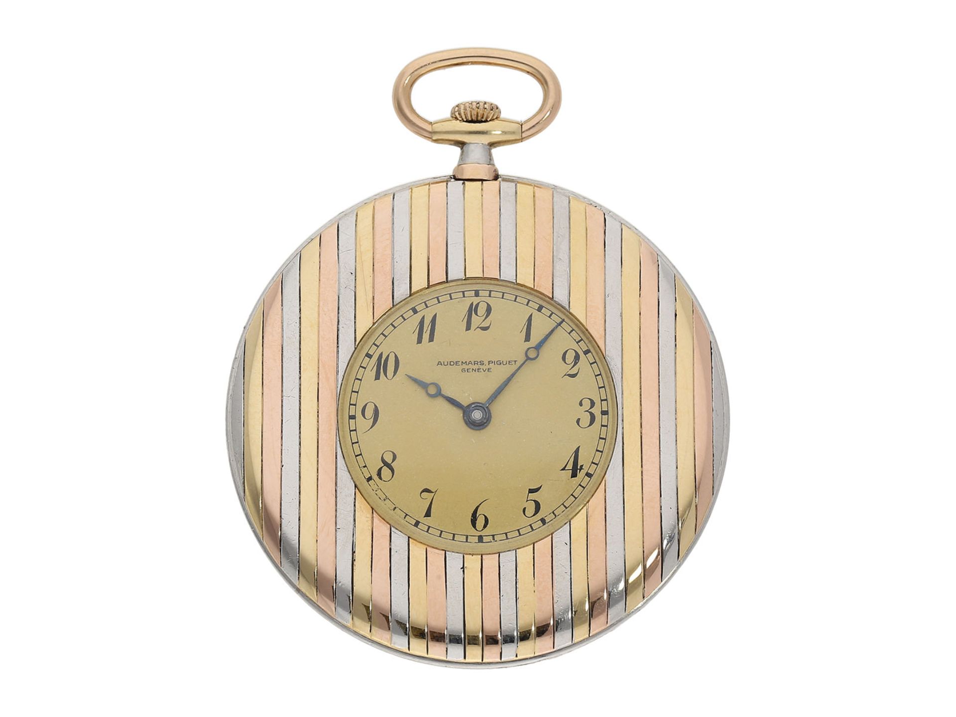 Pocket watch: one of the thinnest ever made dress watches in extremely rare case design "