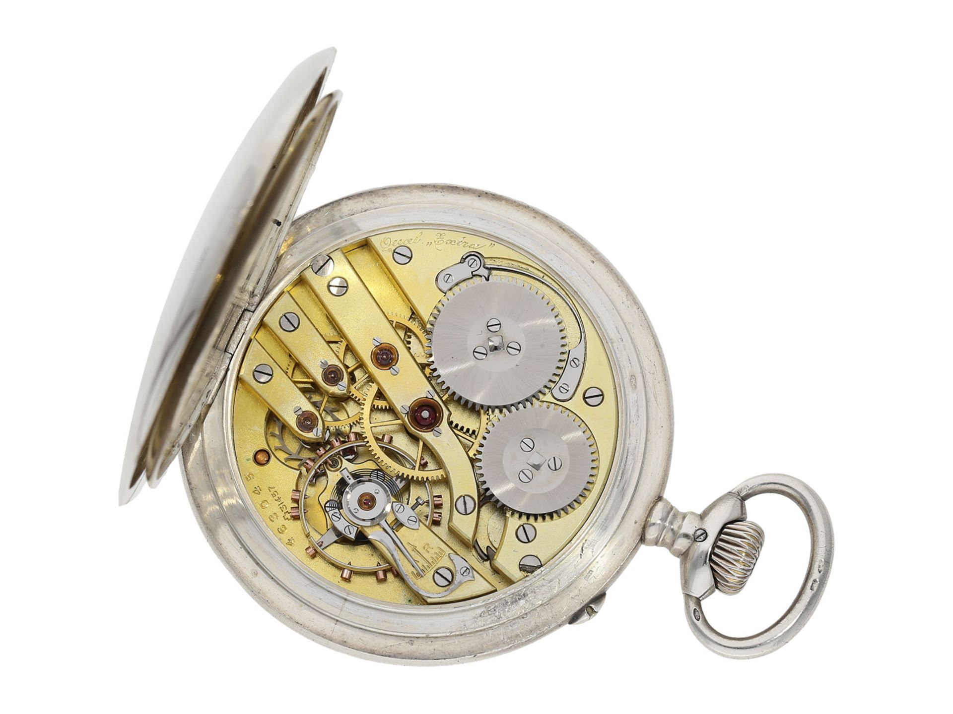 Pocket watch: fine IWC man's pocket watch quality "EXTRA", Schaffhausen 1909 - Bild 2 aus 6