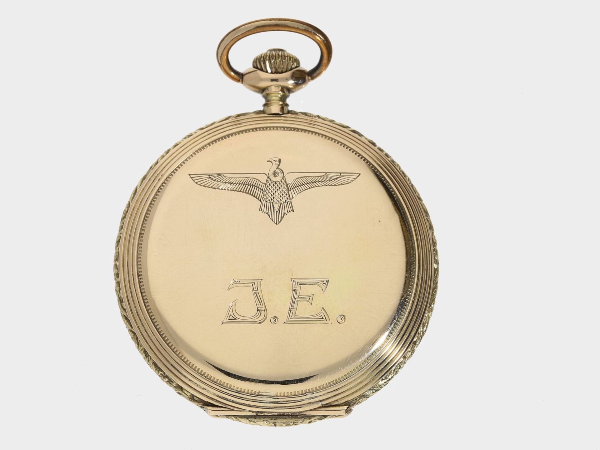 Taschenuhr: flache Jugendstil Savonnette der Marke "Levrette", ca. 1915 - Image 2 of 3