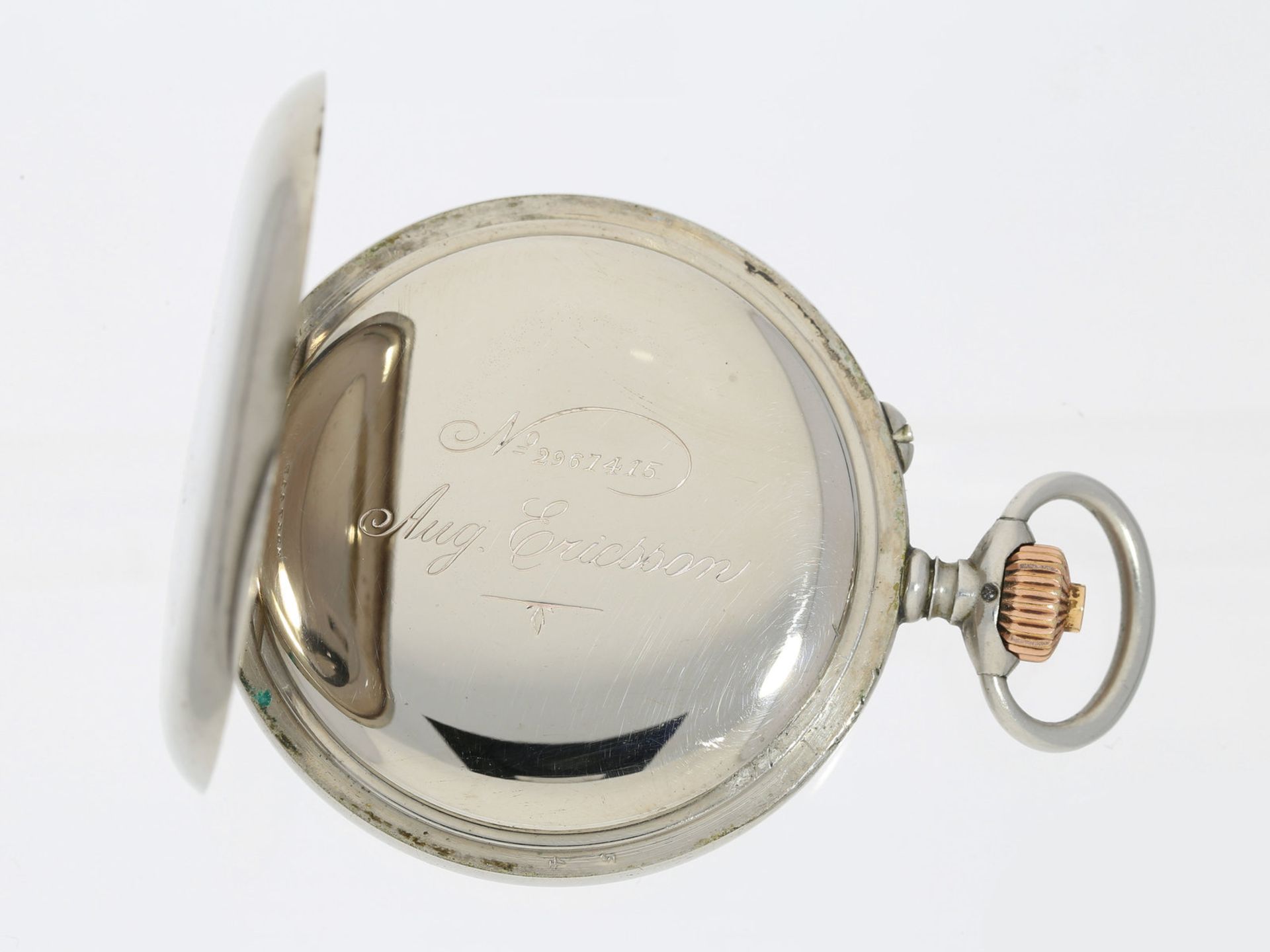 Taschenuhr: großer und seltener Militär-Chronograph der russischen Marine, August Ericsson No. - Image 2 of 3