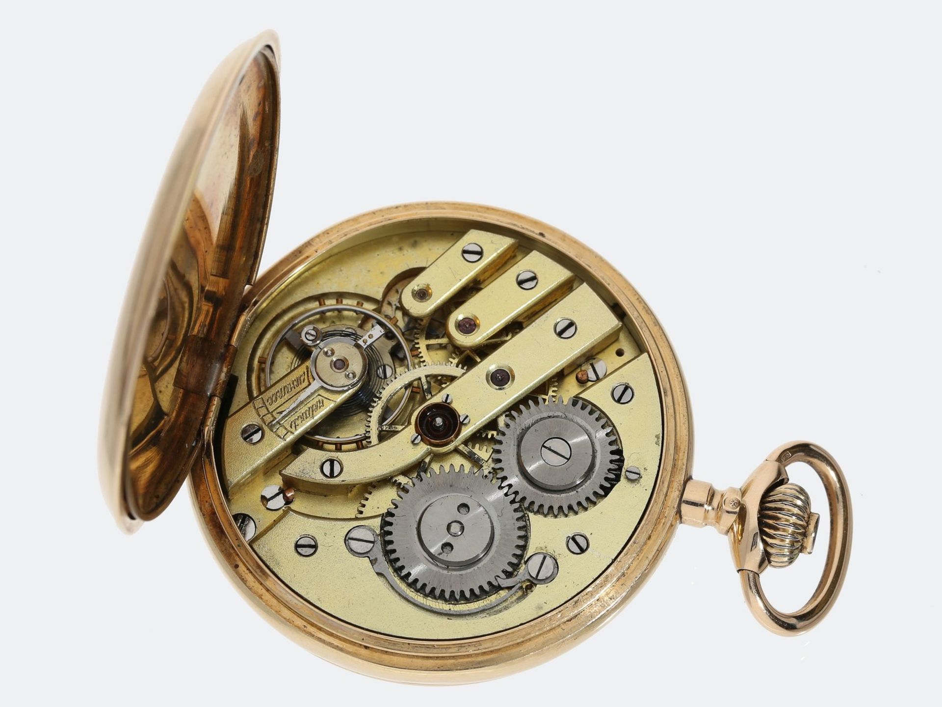 Taschenuhr: goldene Savonnette, um 1900 - Bild 4 aus 4