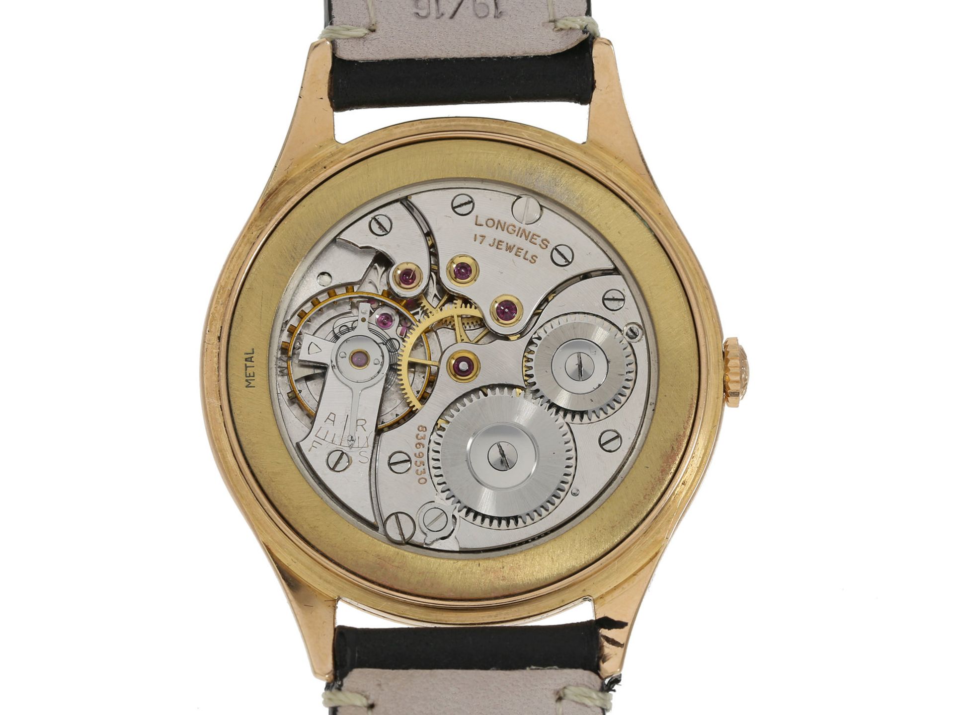Armbanduhr: sehr seltene vintage Herrenuhr, Longines – Ref. 6357-1 "Oversize 37,5mm" in 18K - Image 2 of 3