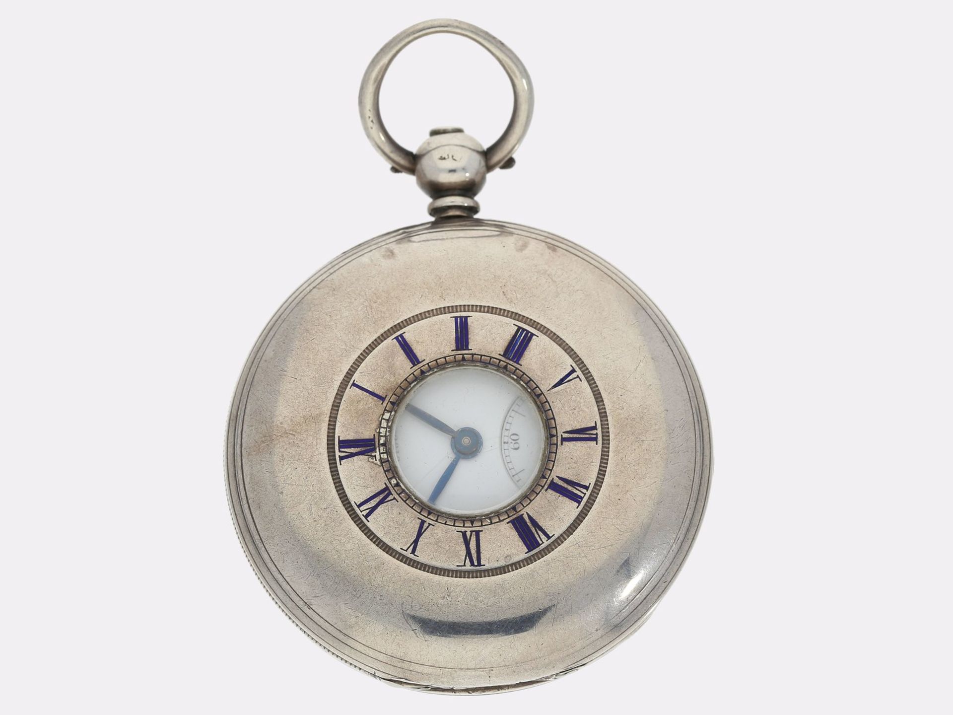 Taschenuhr: interessante englische Halbsavonnette von Arnold & Frodsham, Hallmarks London 1860Ca. - Bild 2 aus 4