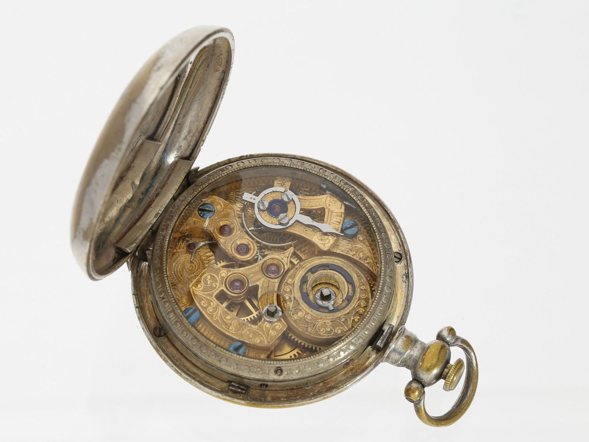 Taschenuhr: seltene Taschenuhr für den chinesischen Markt, Fleurier um 1850< - Bild 2 aus 2