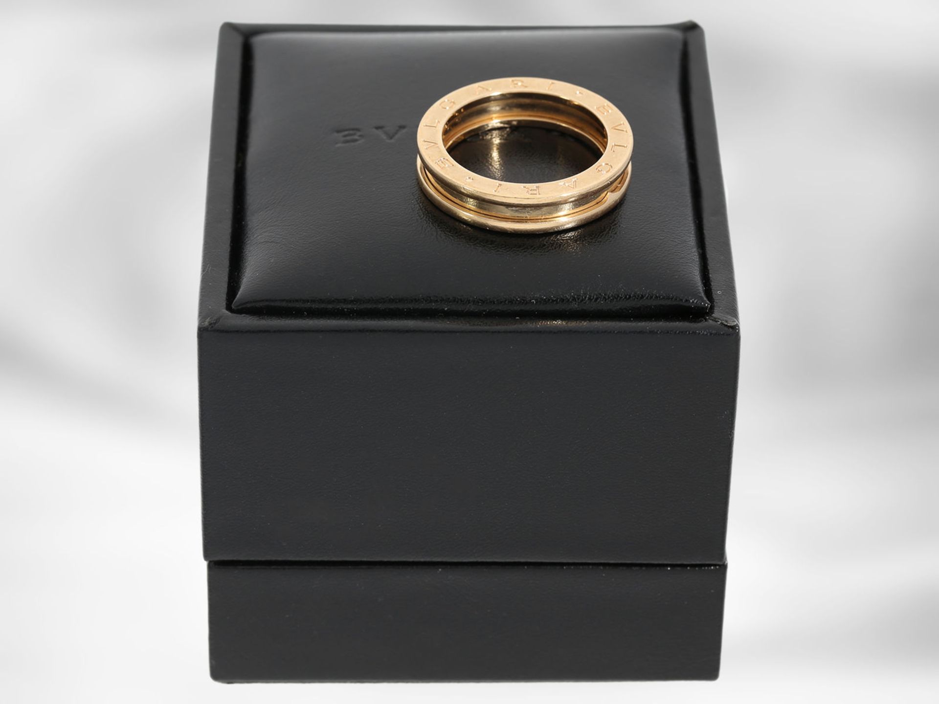 Ring: Bvlgari, Roségoldring B.zero1 im Original-Etui und Verpackung, 18K Gold - Bild 3 aus 4