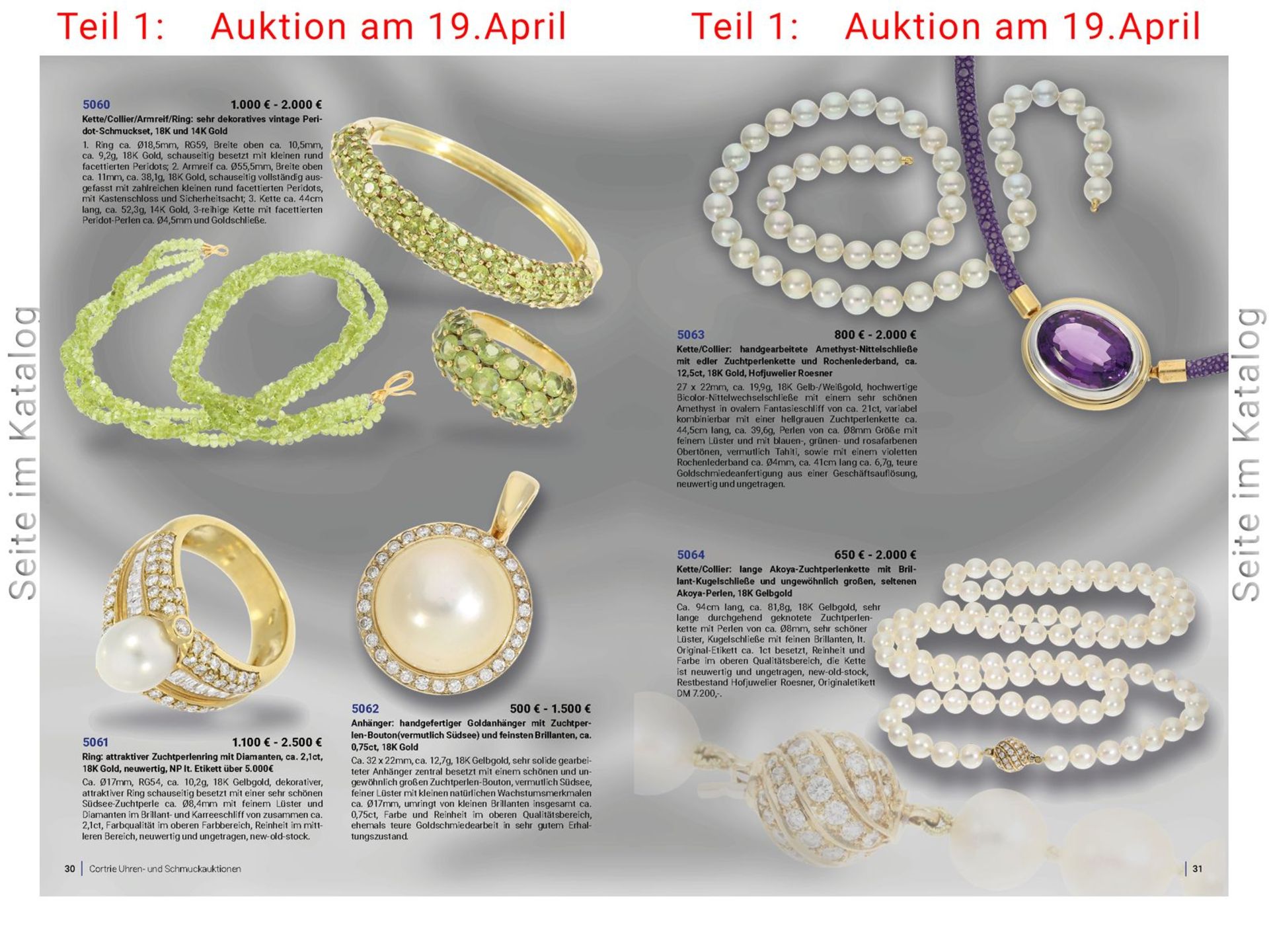 Kette/Collier/Armreif/Ring: sehr dekoratives vintage Peridot-Schmuckset, 18K und 14K Gold - Image 7 of 7