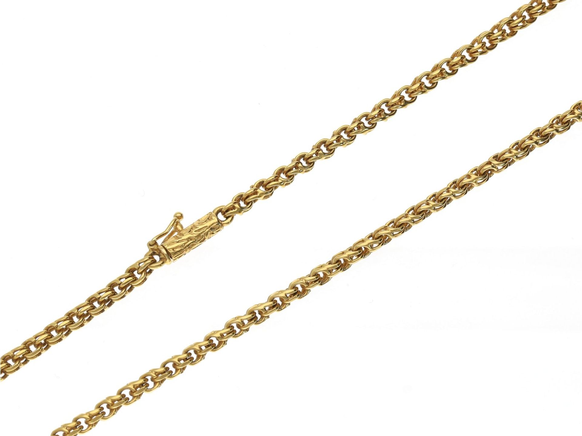 Kette/Collier: außergewöhnliche 2-teilige Goldschmiedekette