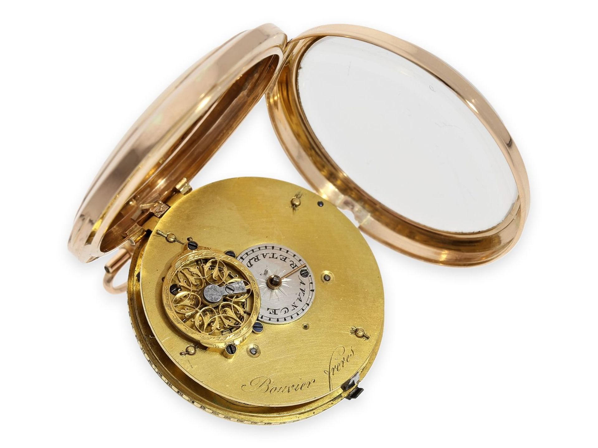 Pocket watch: important and extremely rare gold automaton pocket watch "The Wandering Theatre", - Bild 2 aus 10