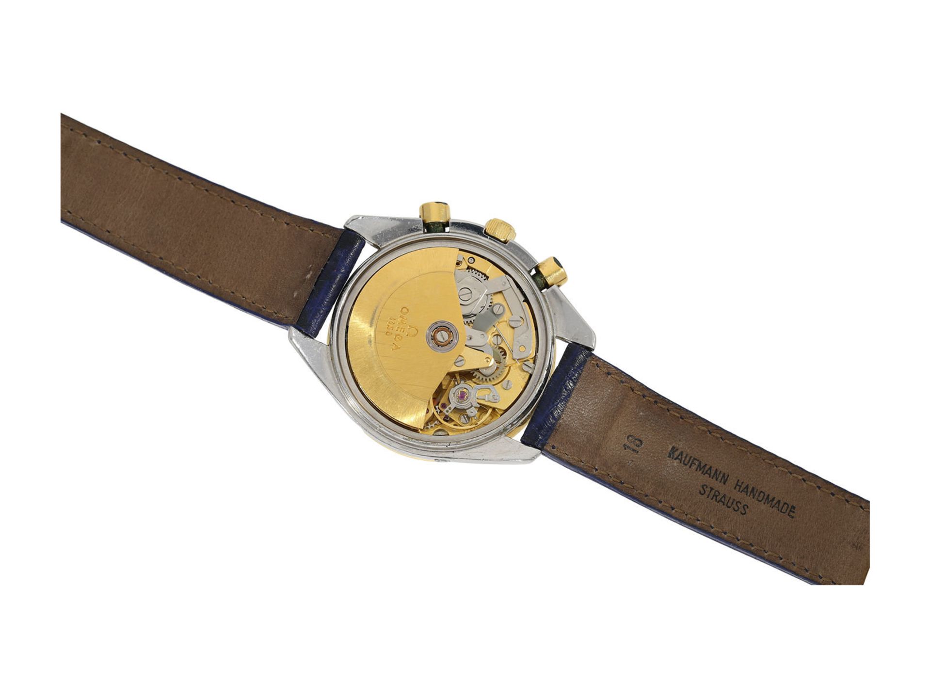 Wristwatch: rare vintage Omega chronograph with triple calendar and moon phase, Omega Speedmaster - Bild 2 aus 6
