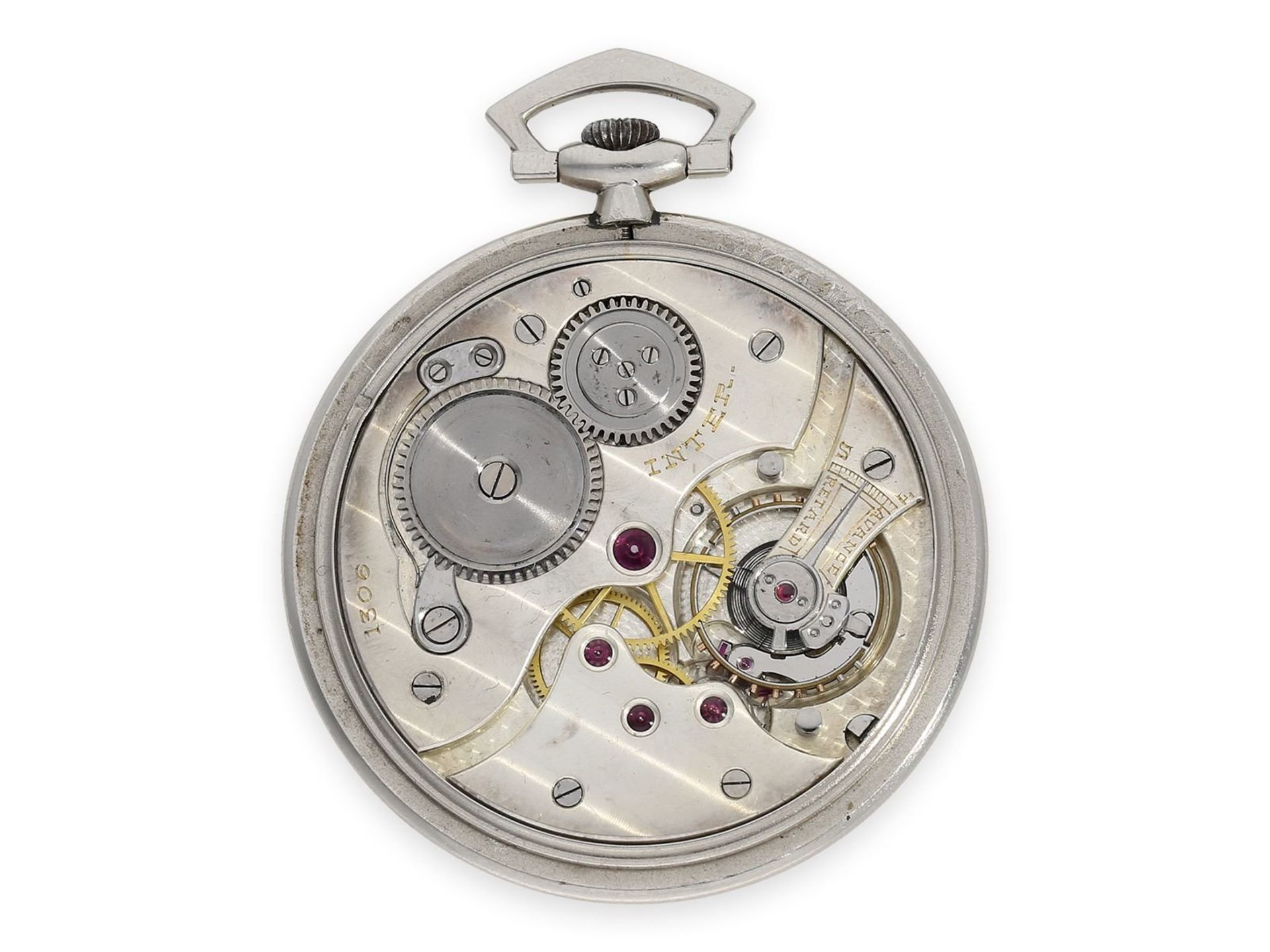 Pocket watch: exquisite platinum dress watch in Breguet style, "Chronometer Inter" Geneve, ca. - Bild 2 aus 4