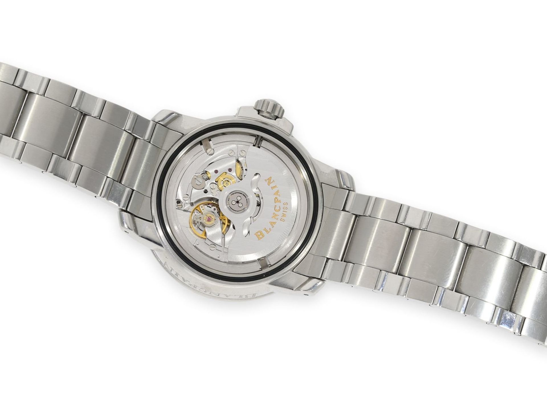 Wristwatch: sporty, luxury diver's watch Blancpain "Fifty Fathoms Diver GMT - Ref. 2250-113071", - Bild 5 aus 6