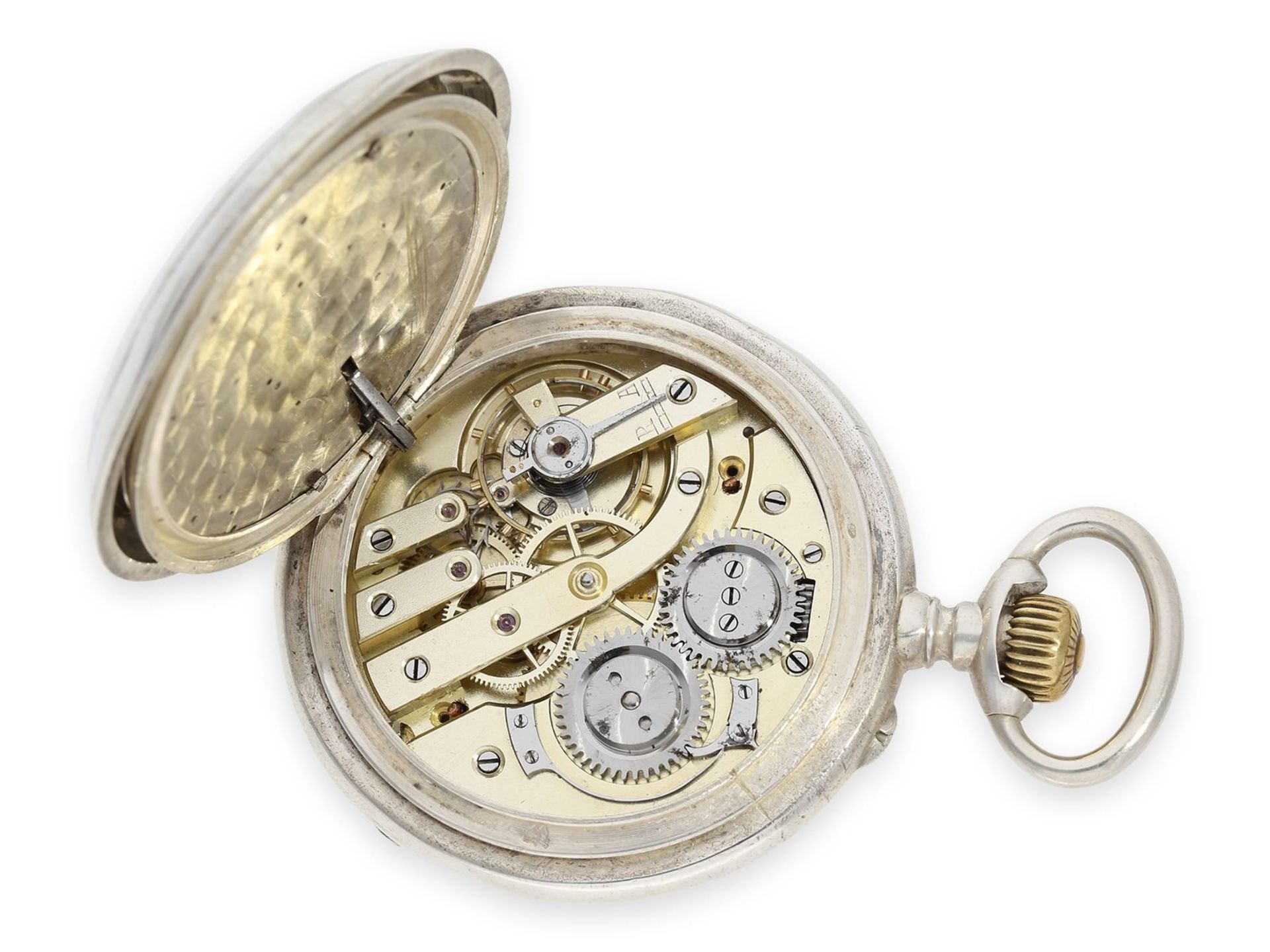 Pocket watch: rare pocket watch with concealed erotic automaton, Switzerland ca. 1890 - Bild 3 aus 6