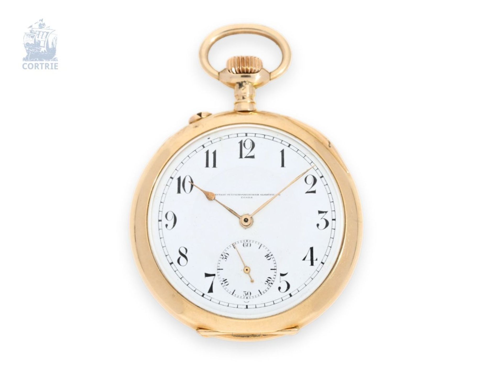 Pocket watch: Glashütte precision watch, Deutsche Präzision-Uhrenfabrik Glashütte No. 202543, ca.