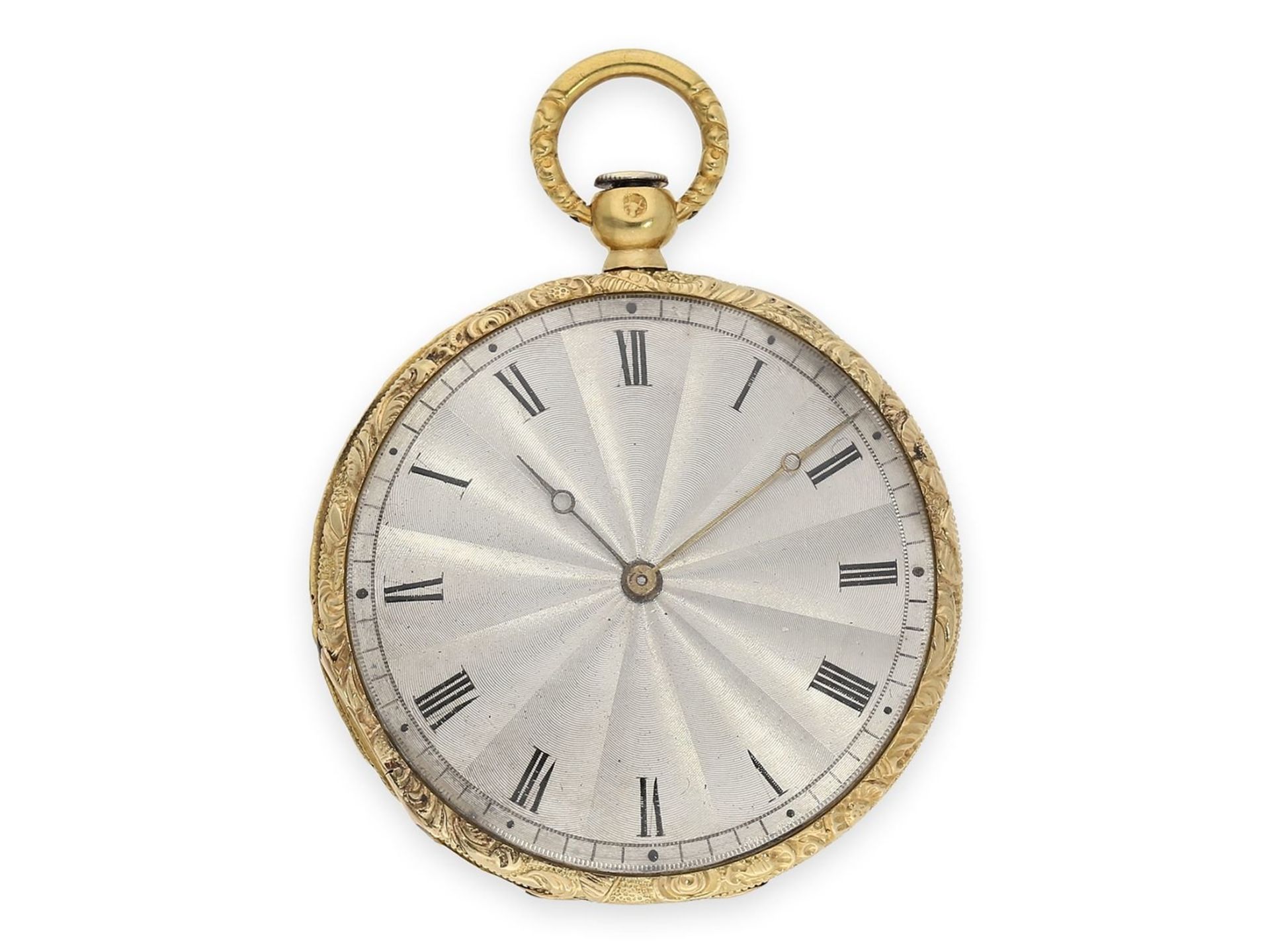 Pocket watch: ultra thin Lepine with very fine enamel painting, museum piece, Le Roy & Fils No. - Bild 2 aus 8