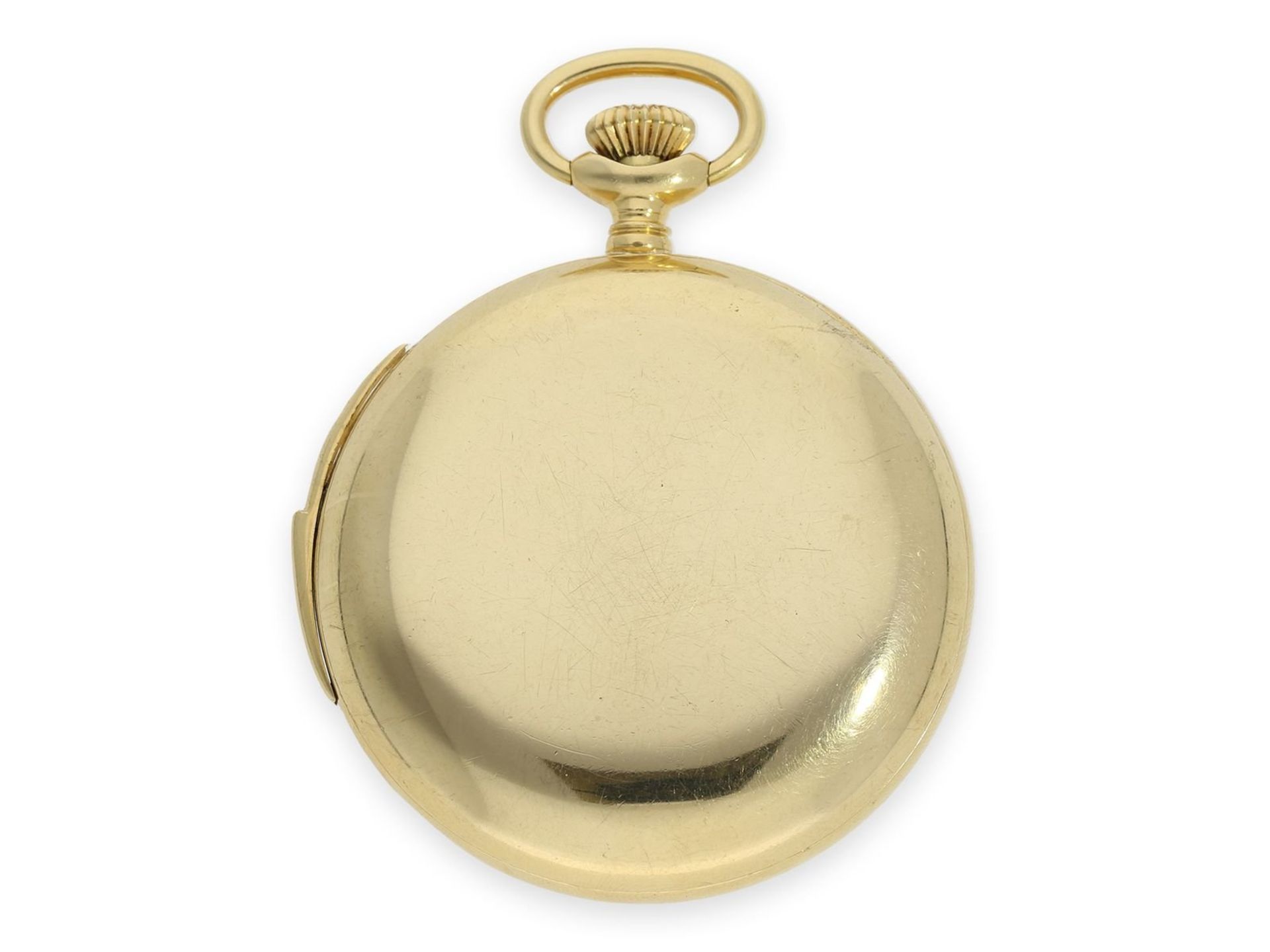 Pocket watch: very rare heavy 18K pocket watch minute repeater with centre seconds, exquisite - Bild 4 aus 4