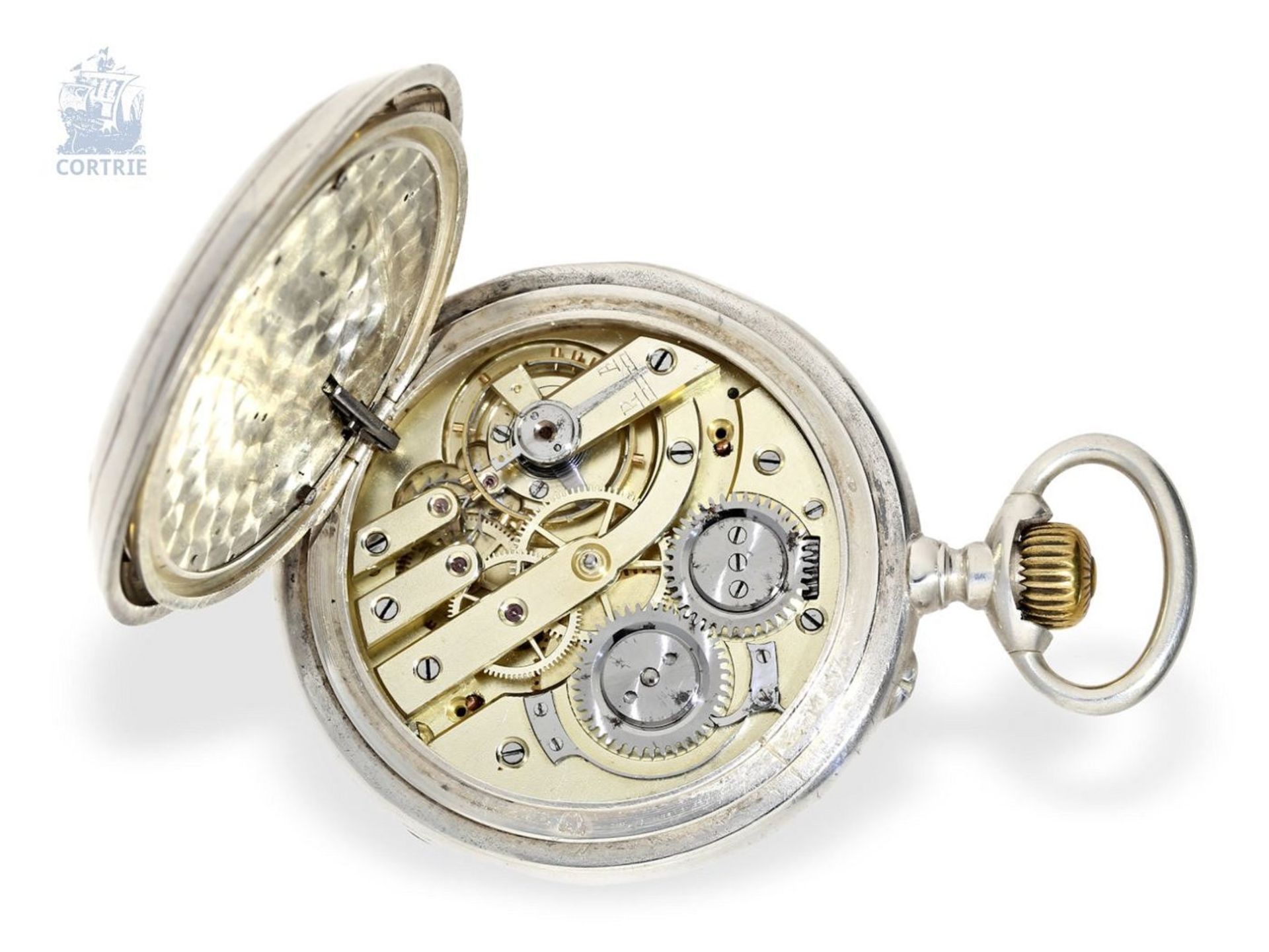 Pocket watch: rare pocket watch with concealed erotic automaton, Switzerland ca. 1890 - Bild 5 aus 6