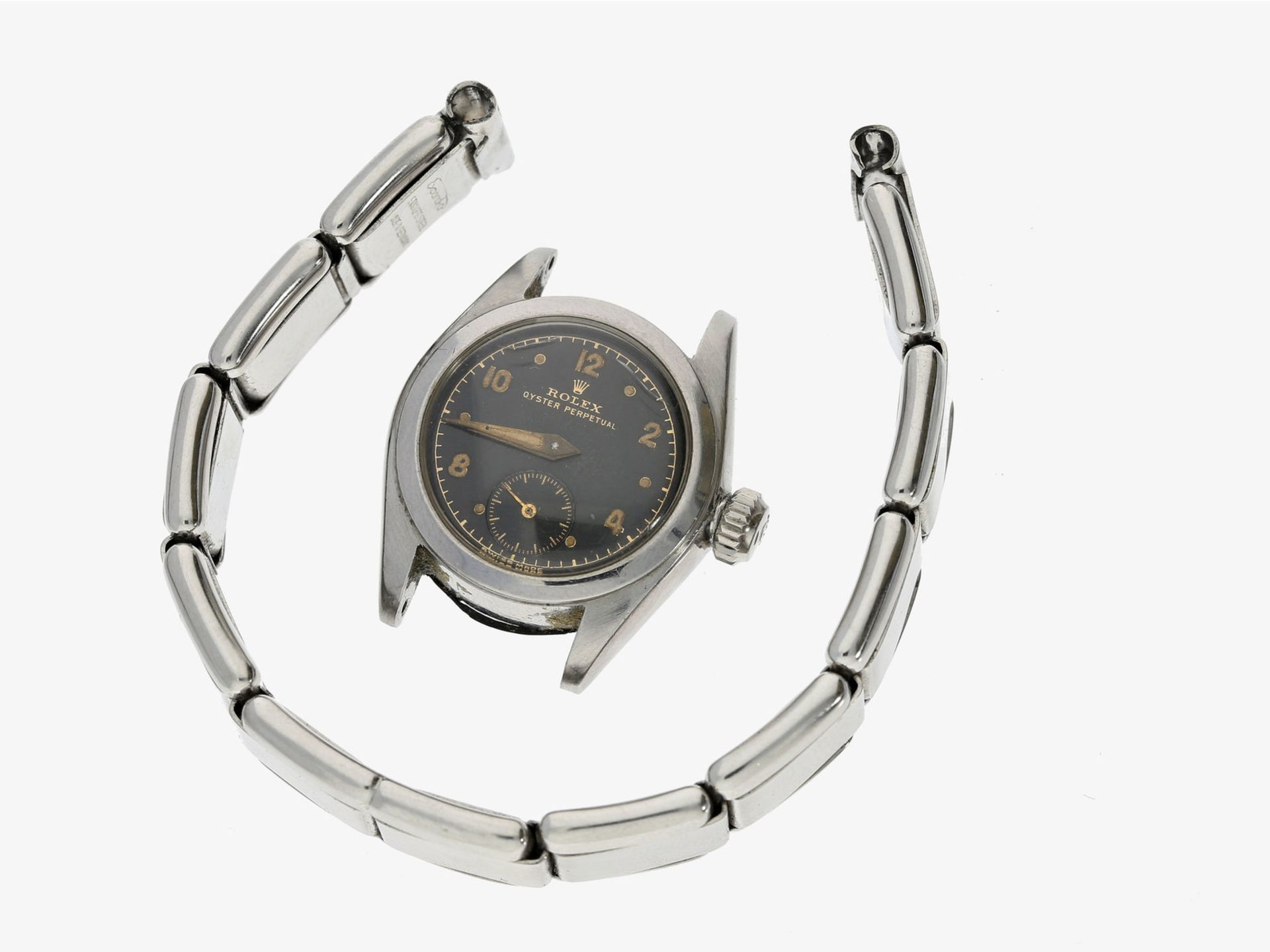 Armbanduhr: sehr seltene frühe Rolex Oyster Perpetual in der Damengröße, vermutlich 1942/43