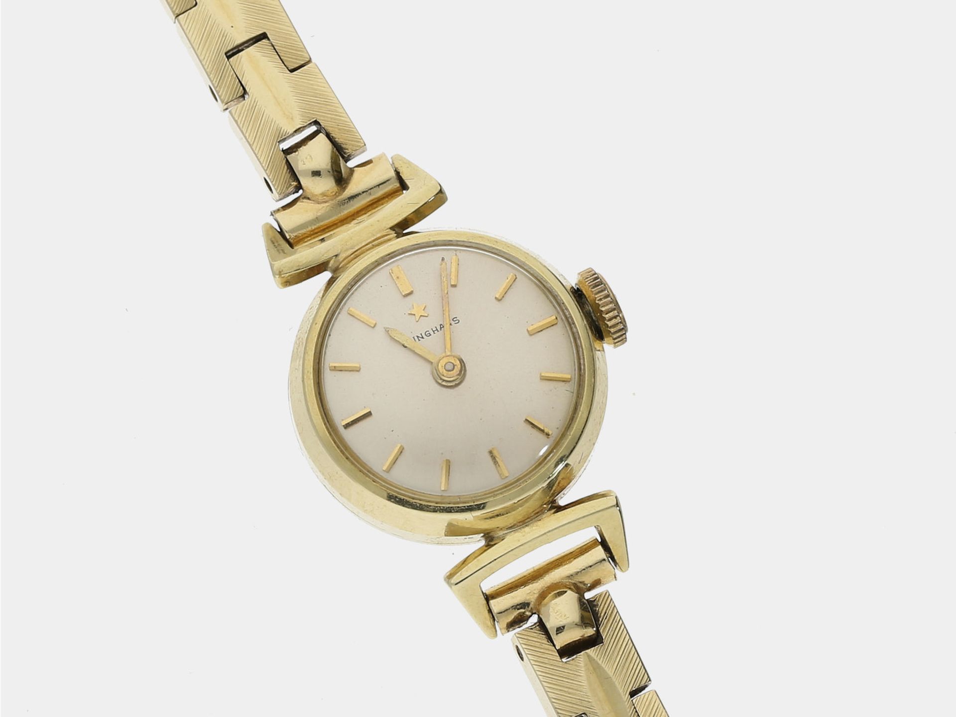 Armbanduhr: goldene vintage Damenuhr der Marke Junghans, ca.1960 - Bild 2 aus 2