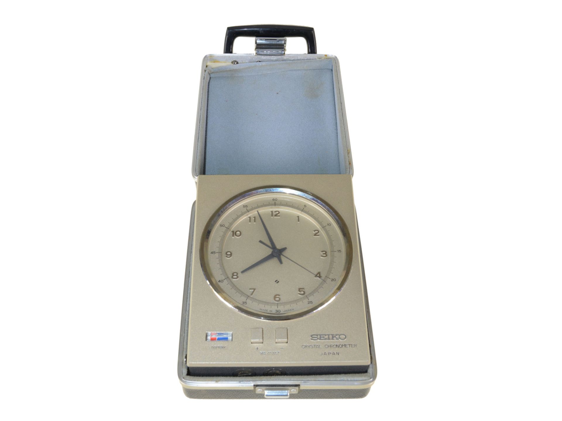 Marinechronometer: seltenes vintage Seiko-Crystal-Chronometer QC-951-II,  Originalzustand mit Box
