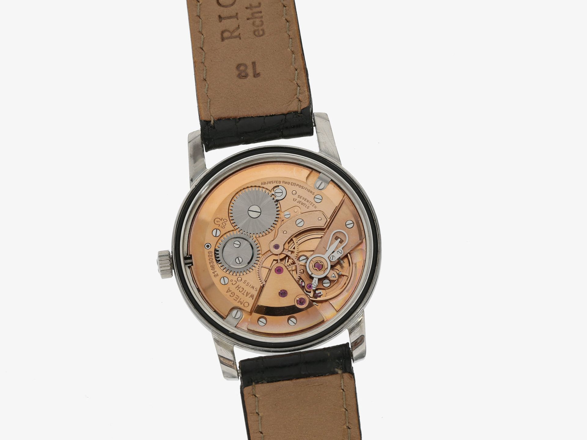 Armbanduhr: attraktive vintage Omega Seamaster in Stahl, seltene Referenz 135.005 mit - Bild 2 aus 2