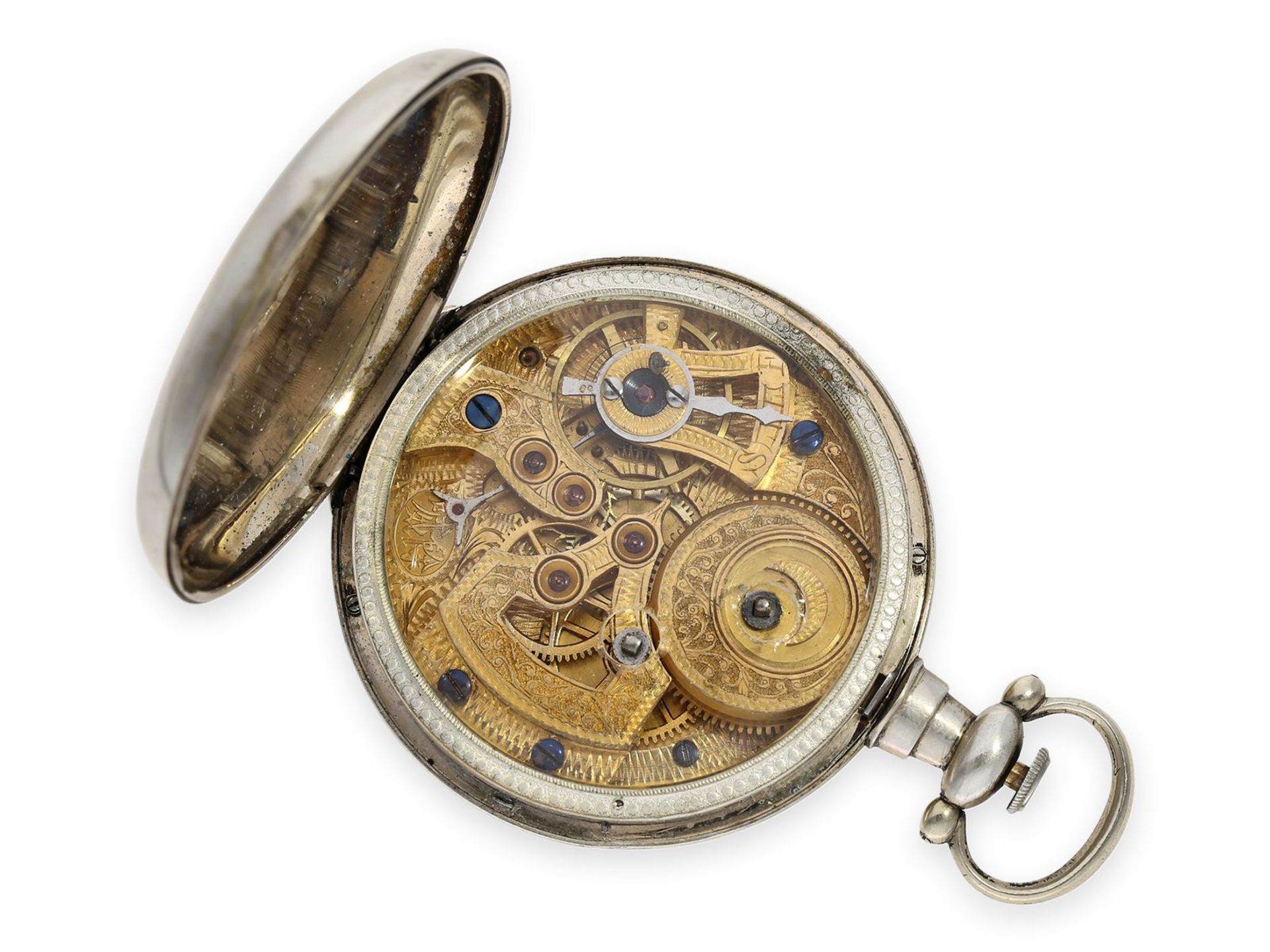 Taschenuhr: feine Taschenuhr für den chinesischen Markt mit Zentralsekunde, ca. 1860 - Bild 2 aus 4