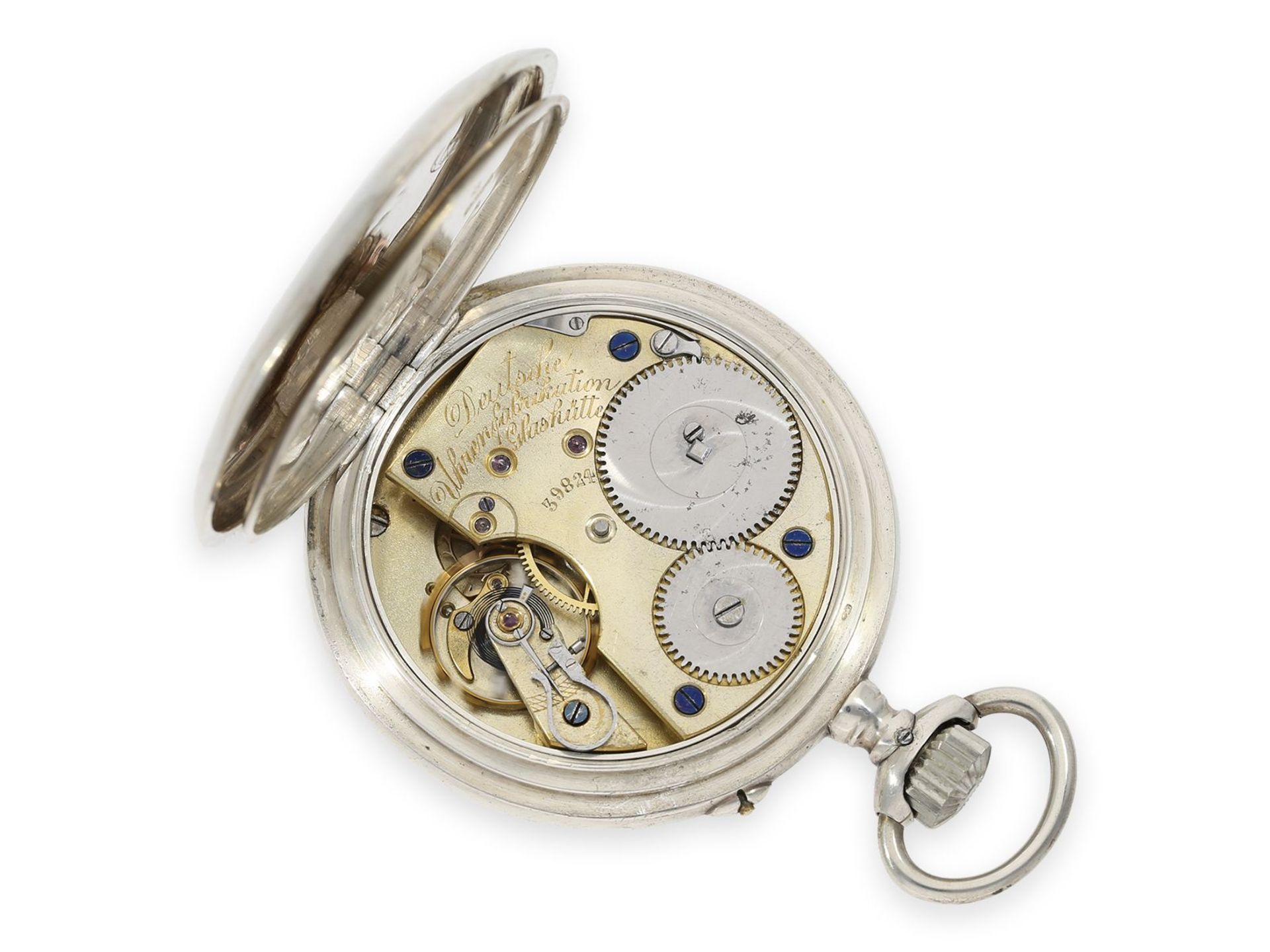 Taschenuhr: feine Glashütter Taschenuhr von A. Lange & Söhne, No. 39824, Glashütte ca. 1895 - Bild 3 aus 6