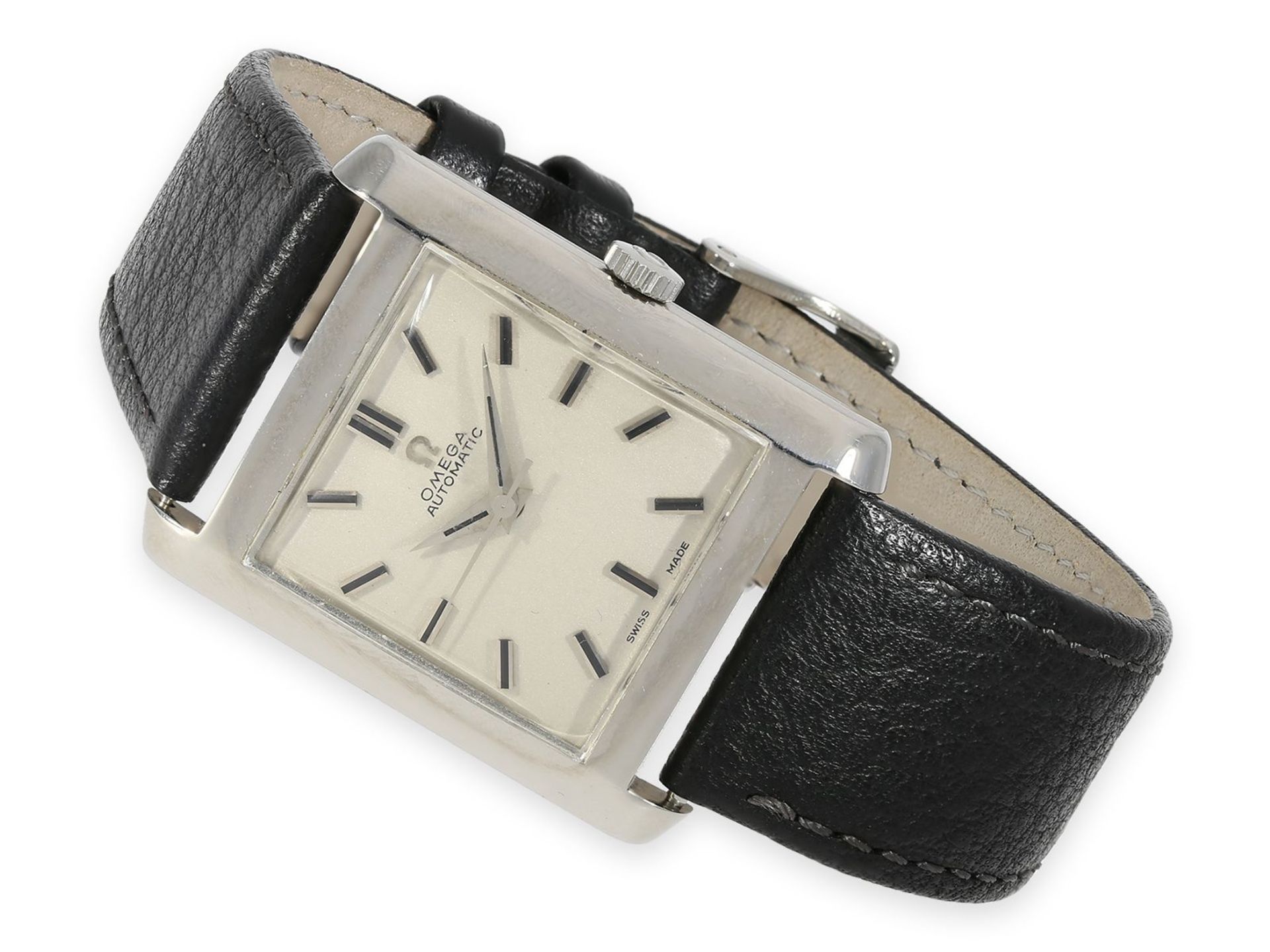 Armbanduhr: ausgefallene vintage Omega Automatik mit Zentralsekunde, Referenz 3999SC-61, frühe