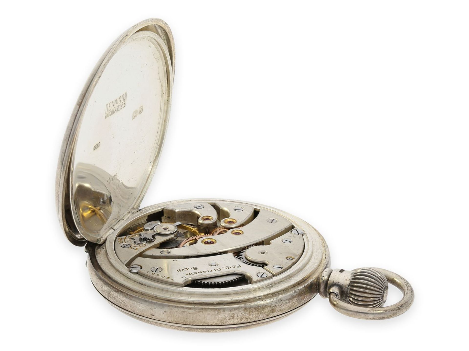 Taschenuhr: feines Taschenchronometer, Paul Ditisheim No. 740531, Hallmarks 1931 - Bild 3 aus 6