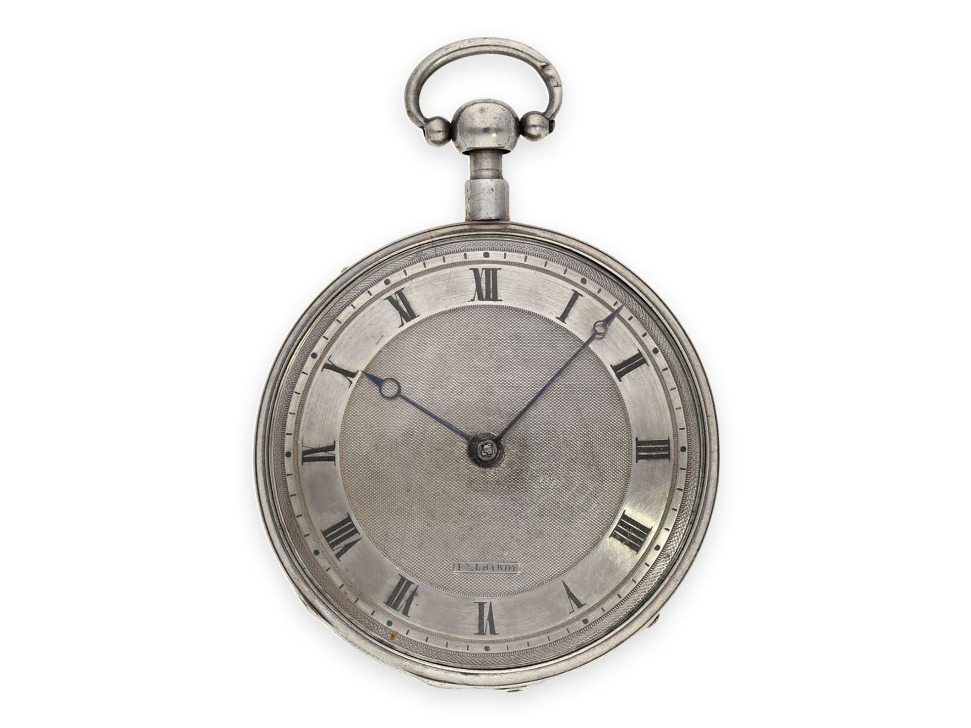 Taschenuhr: feine Genfer Breguet-Typ Spindeluhr mit Repetition, Francois L'Hardy No. 3714, ca.