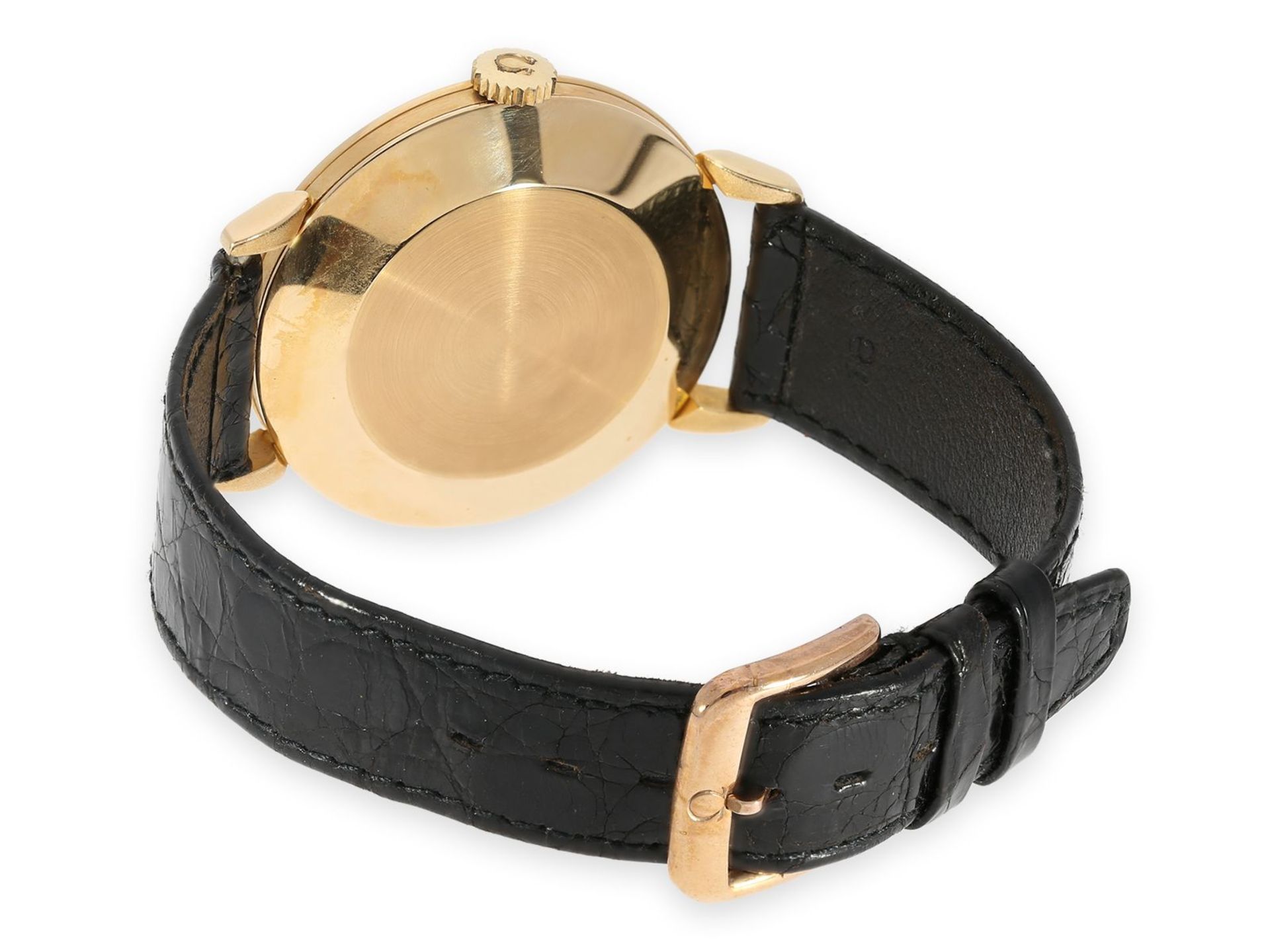 Armbanduhr: sehr seltene "Oversize" Omega Automatic in Roségold, Referenz 2714, ca. 1954 - Bild 4 aus 4