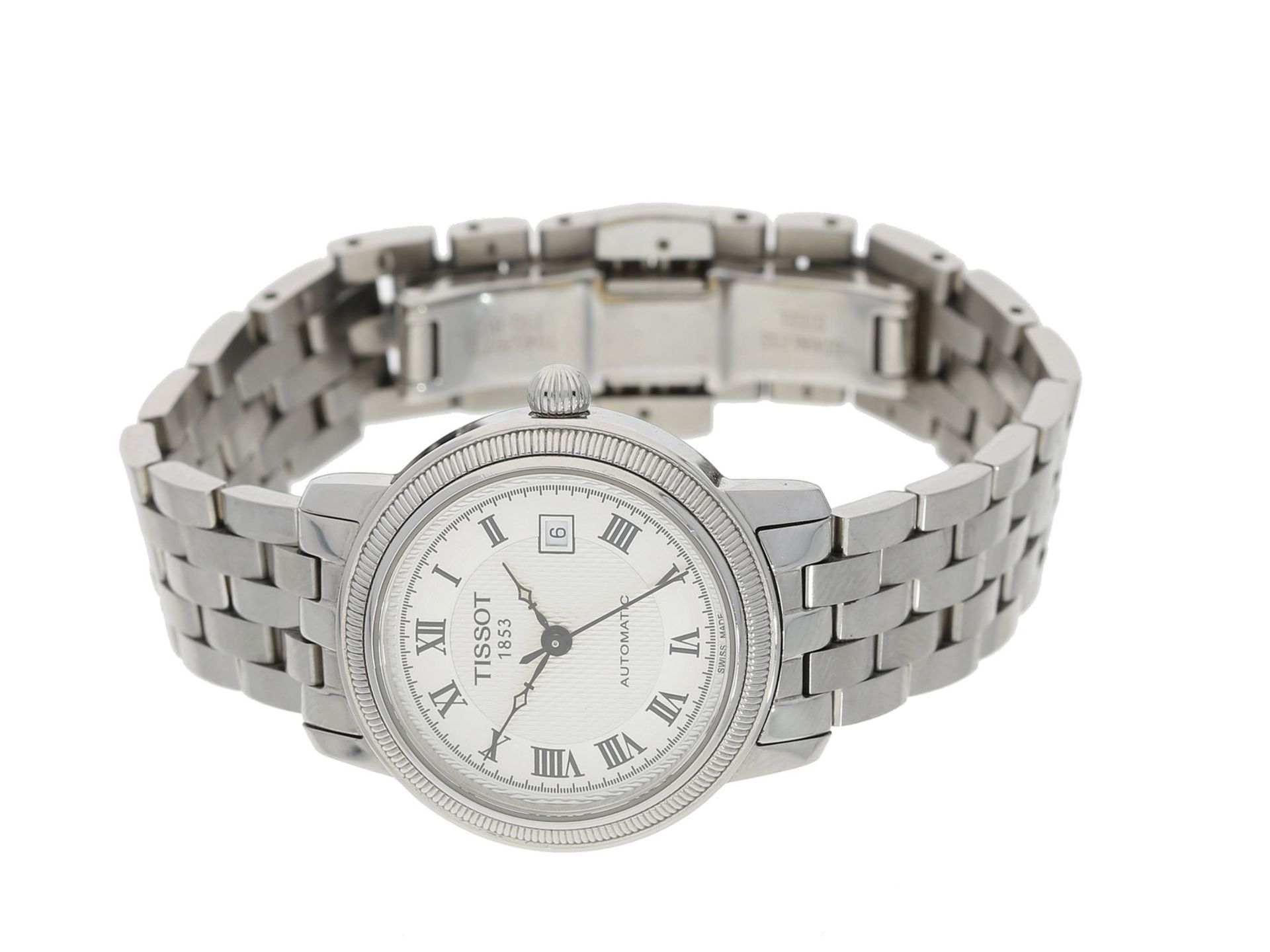 Armbanduhr: sportliche Damenuhr der Marke Tissot, Automatic, Edelstahl