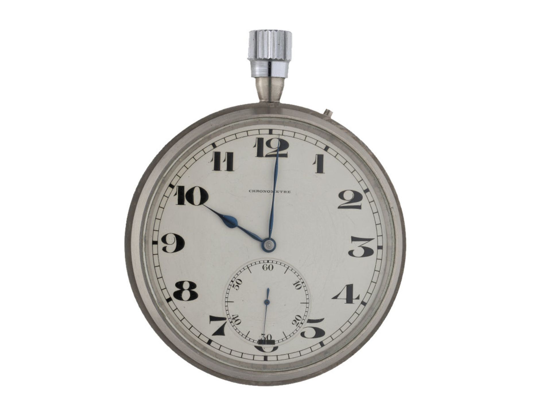 Taschenuhr/Chronometer: hochfeines Longines/Nivarox Beobachtungschronometer No.411 mit Chronometer- - Image 2 of 3