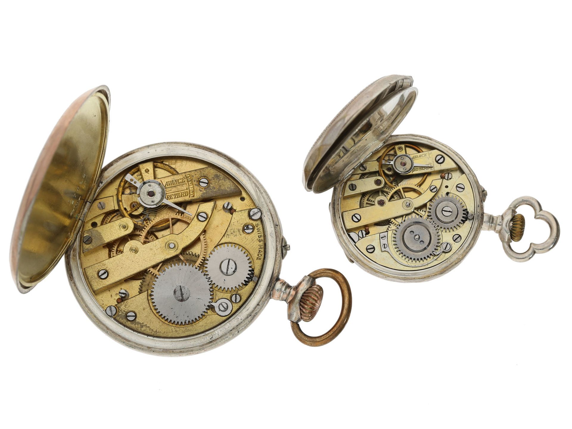 Taschenuhr: Konvolut von 2 Taschenuhren, um 1900 - Bild 4 aus 4