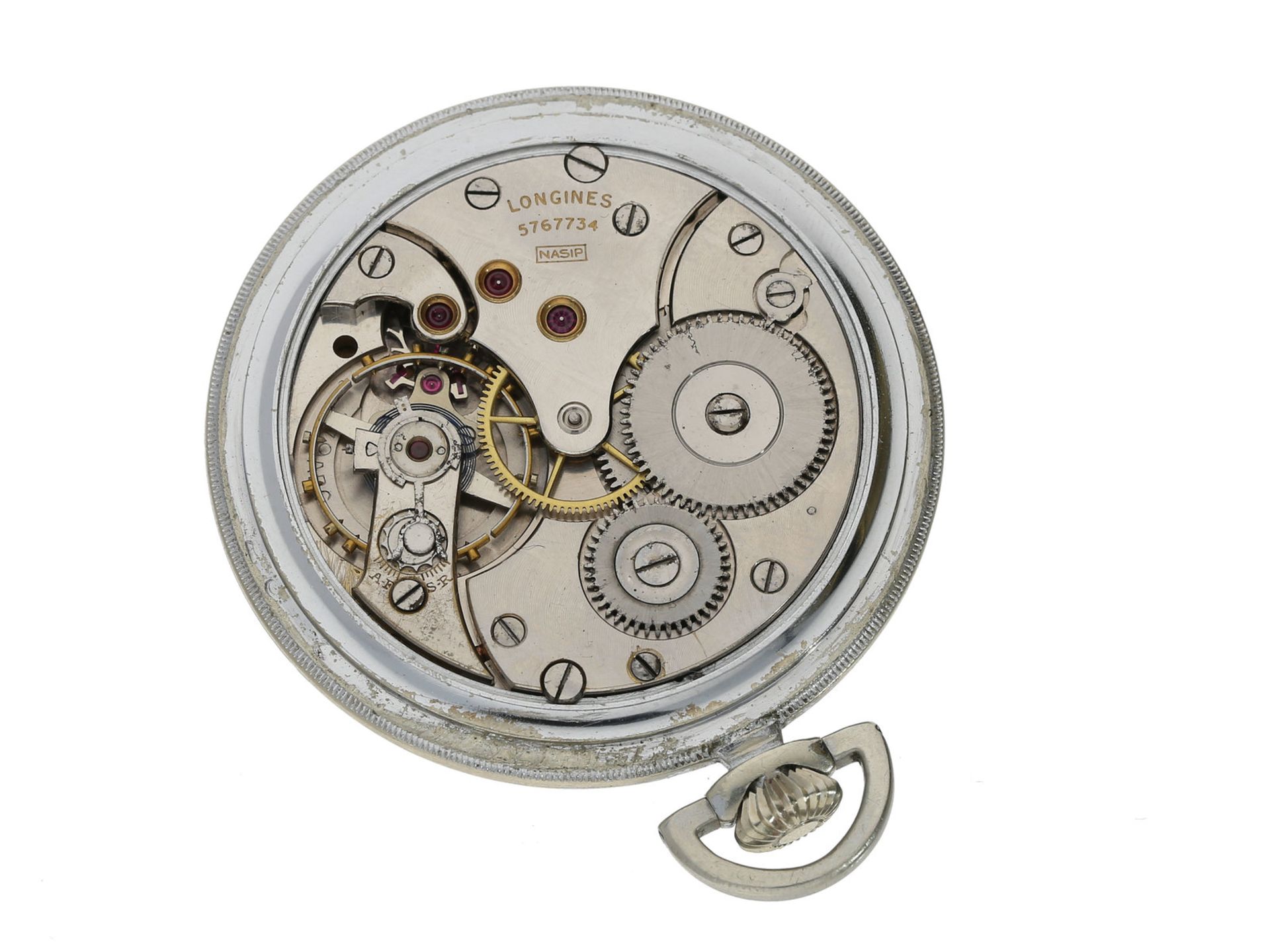 Taschenuhr: attraktive Longines Frackuhr mit Breguet-Zifferblatt, 20er-Jahre - Image 2 of 2