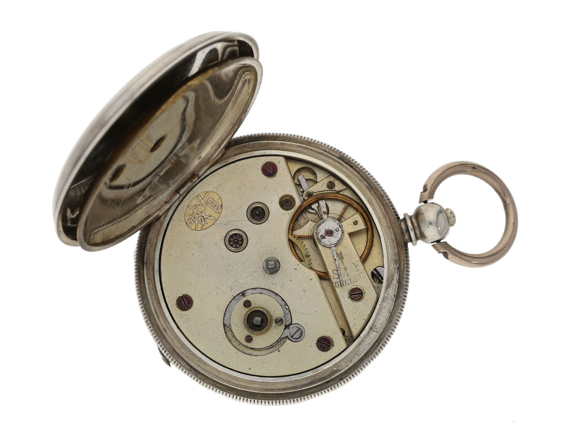 Taschenuhr: silberne Savonnette für den chinesischen Markt, ca. 1840 - Bild 2 aus 3