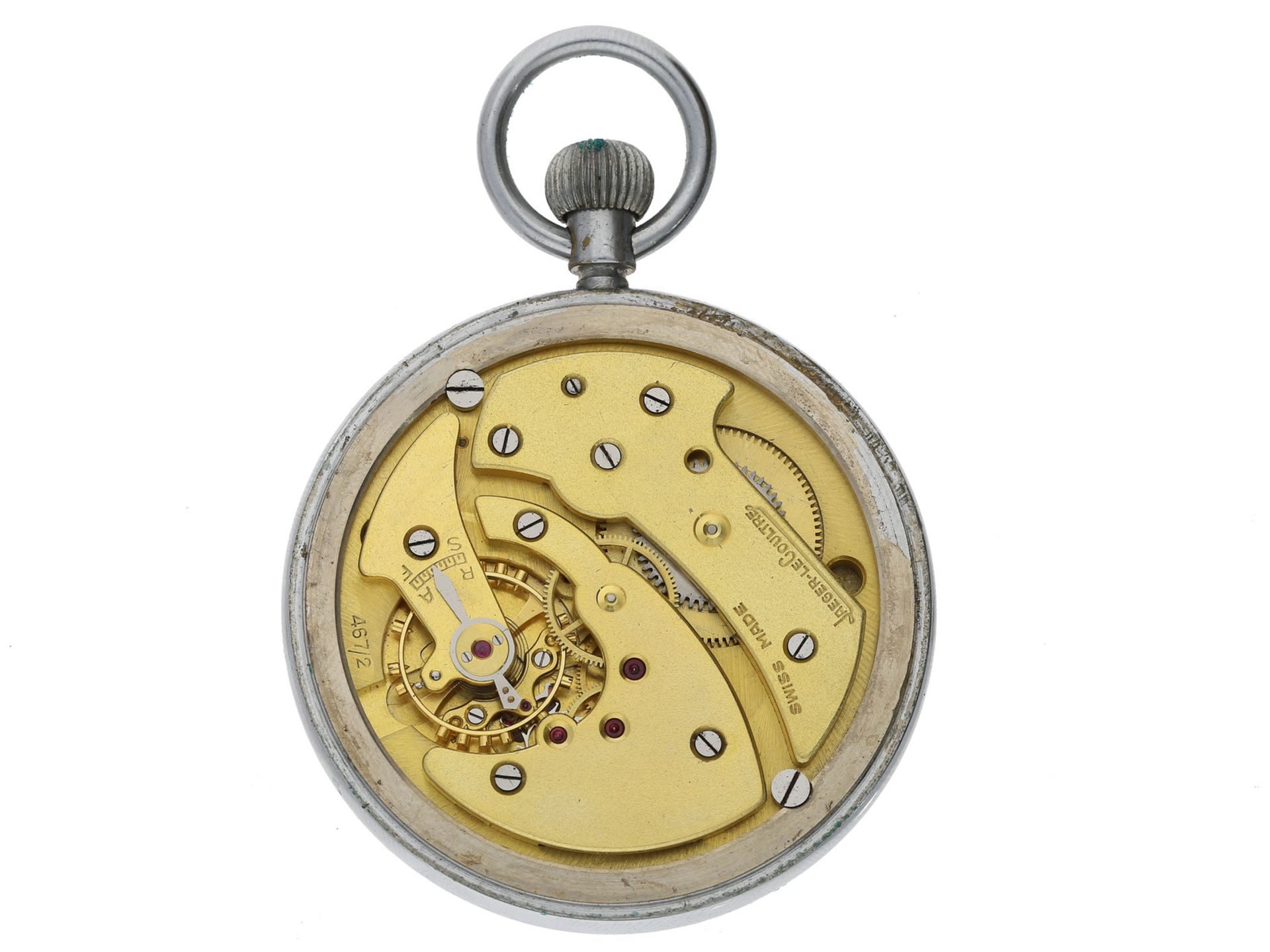 Taschenuhr: Jaeger Le Coultre Militär-Taschenuhr, ca. 1940 - Bild 2 aus 2