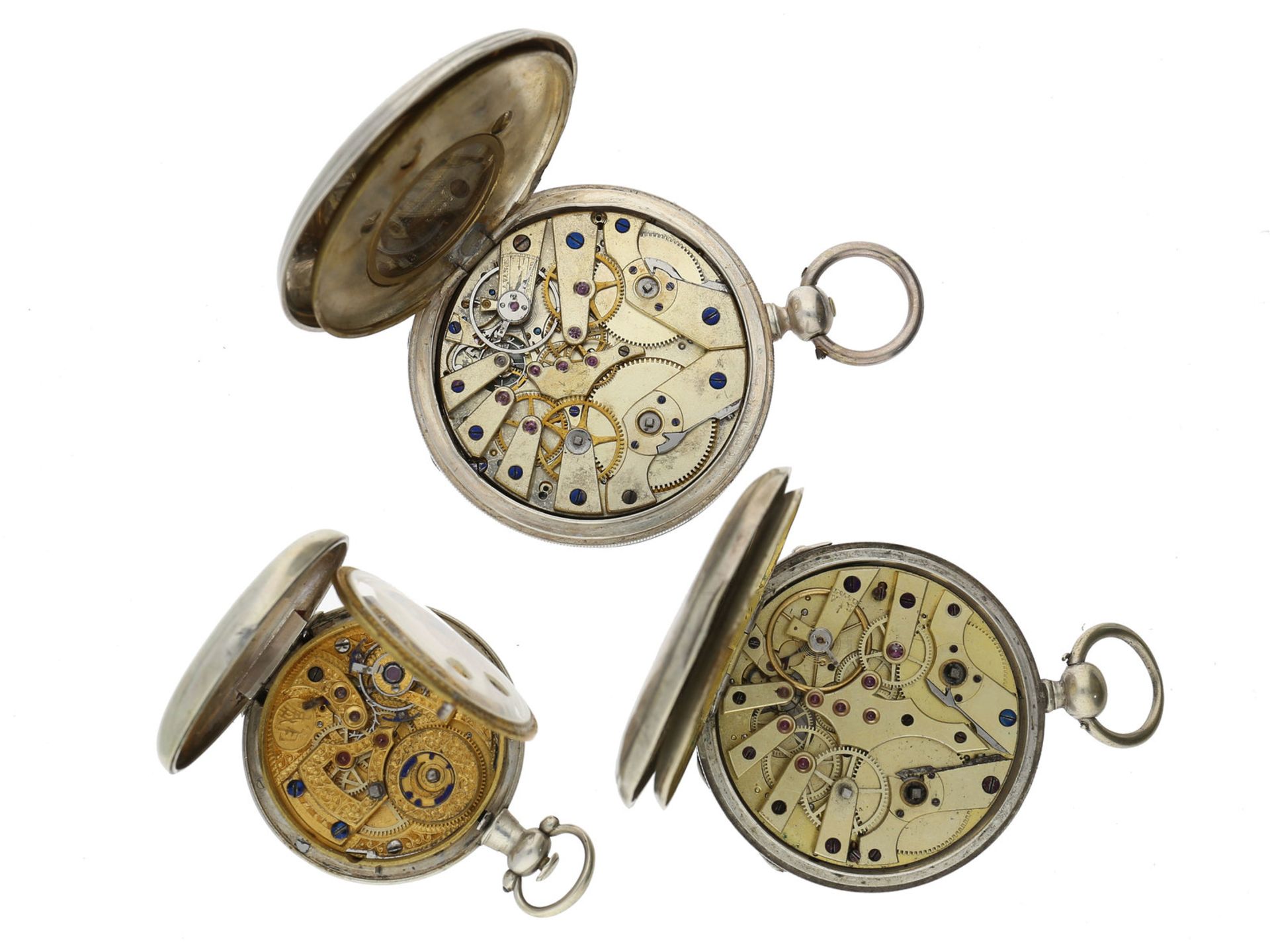 Taschenuhr: Konvolut von 3 interessanten Taschenuhren für den chinesischen Markt, ca.1850-1880</ - Bild 2 aus 2