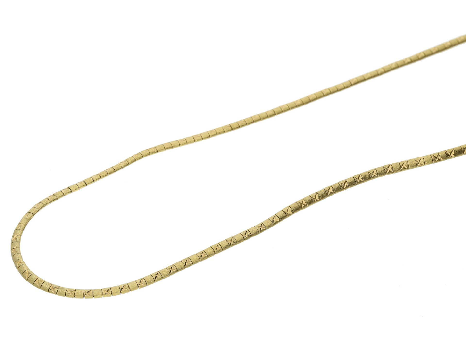 Kette/Collier: vintage Goldcollier, ausgefallene Goldschmiedearbeit in 18K Gold