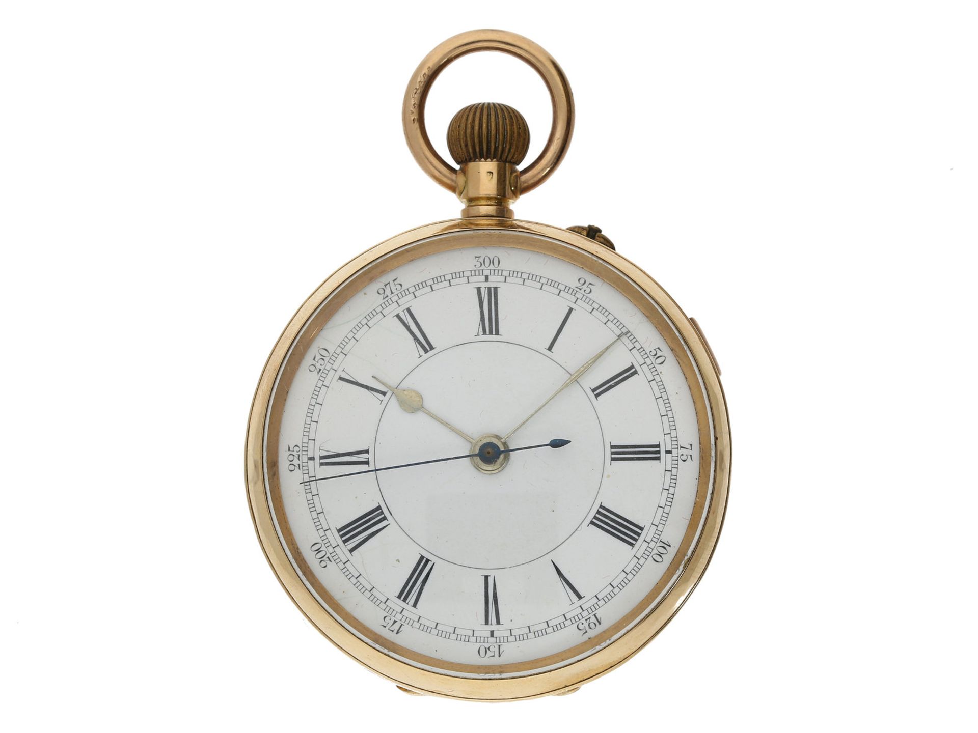 Taschenuhr: schwerer und großer Centre Seconds Chronograph, Schweiz für den englischen Markt, u