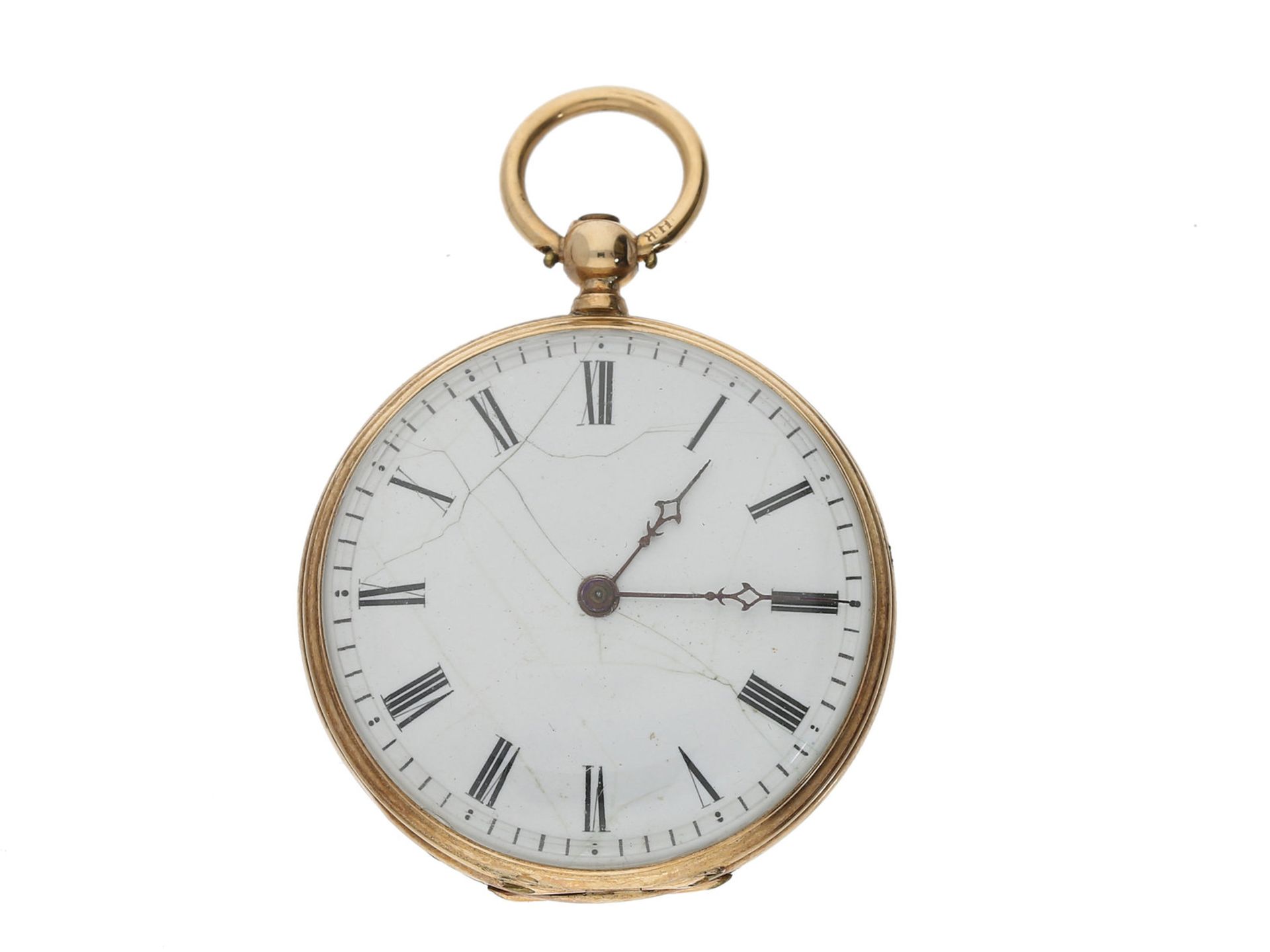 Taschenuhr: goldene Damentaschenuhr, um 1870