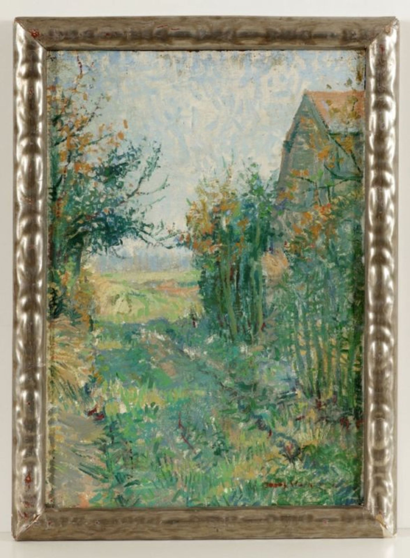 Josef Verheyen1899 - 1976 Niederlande - Landschaft - Öl/Lwd. Doubl. 50 x 34 cm. Sign. r. u.: Josef - Bild 2 aus 2