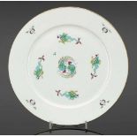 Teller mit glattem RandStaatliche Porzellan Manufaktur, Meissen 1924-1934. - Hofdrache -