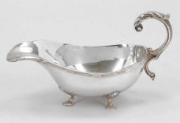 Sauciere /Gravy Boat925er Silber. Punzen: Herst.-Marke. 925. 12 x 20,5 x 9,5 cm. Gew.: 328 g.- - -