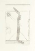 André Thomkins1930 Luzern - 1985 Berlin (West) - "Devise" - Lithografie/Papier. 31 x 19,6 cm, 64,5 x